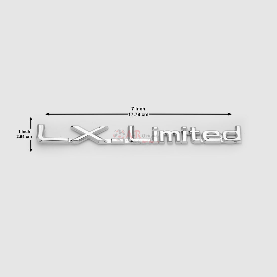 LXLimited 1x7inch-2.5x18cm Emblem Chrome LC Badge