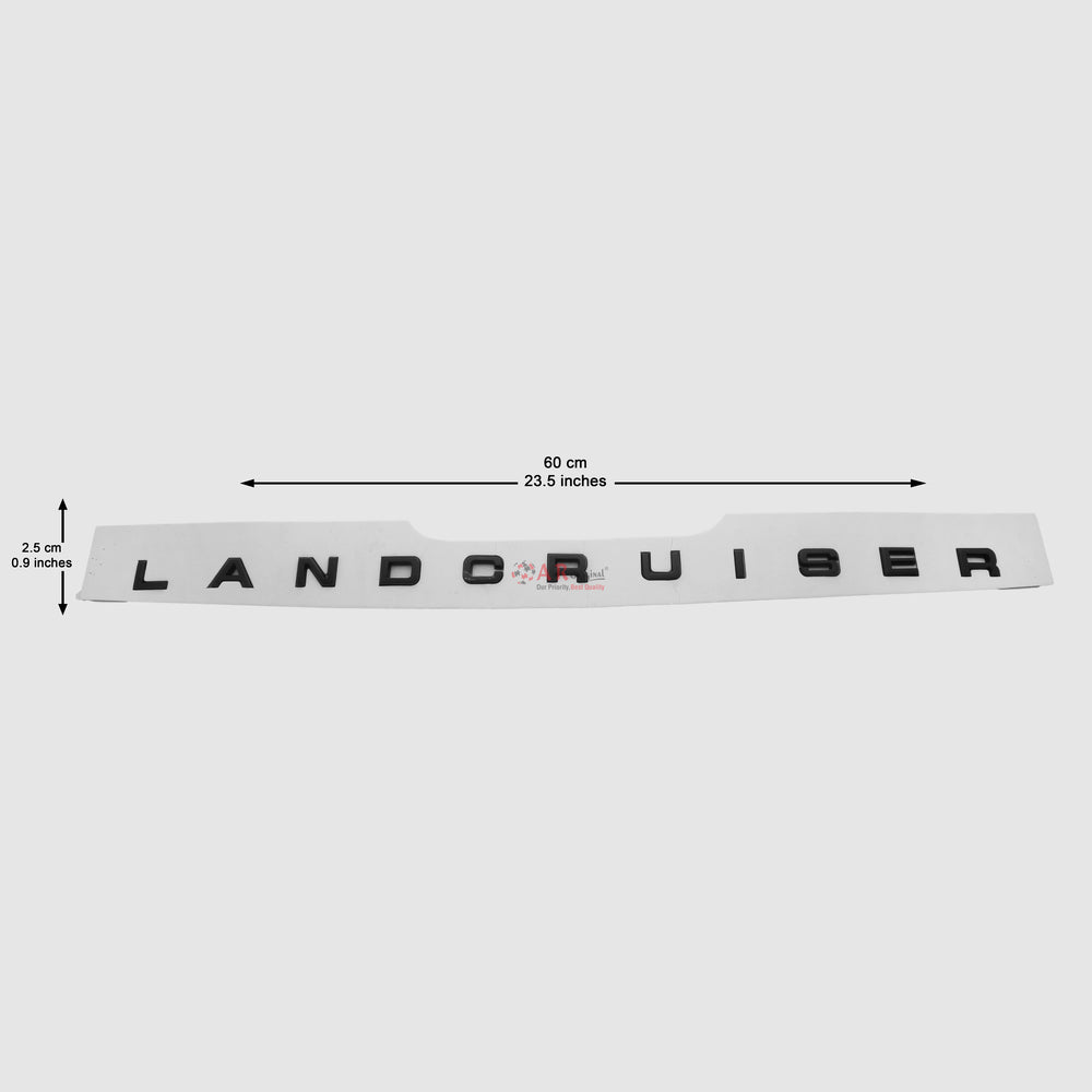 Land Cruiser Emblem 2.5x60cm Black IP Badge