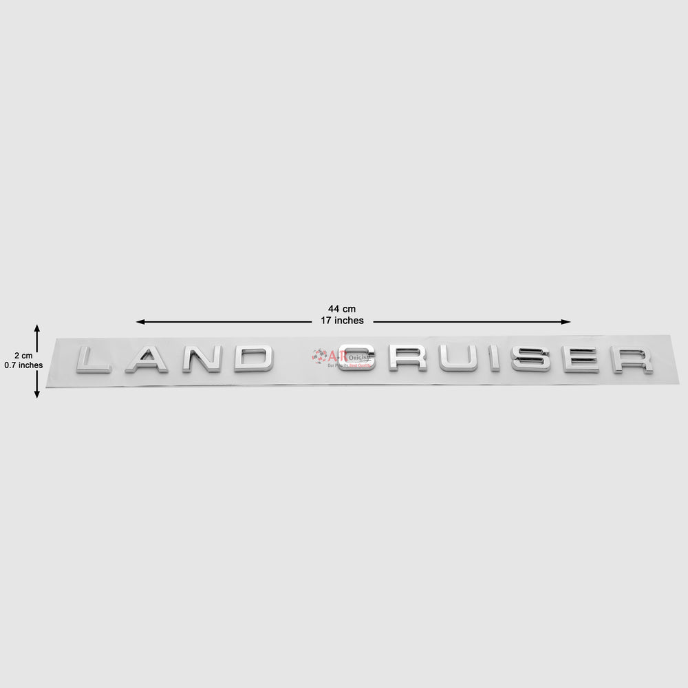 Land Cruiser Emblem 2x44cm Chrome IP Badge