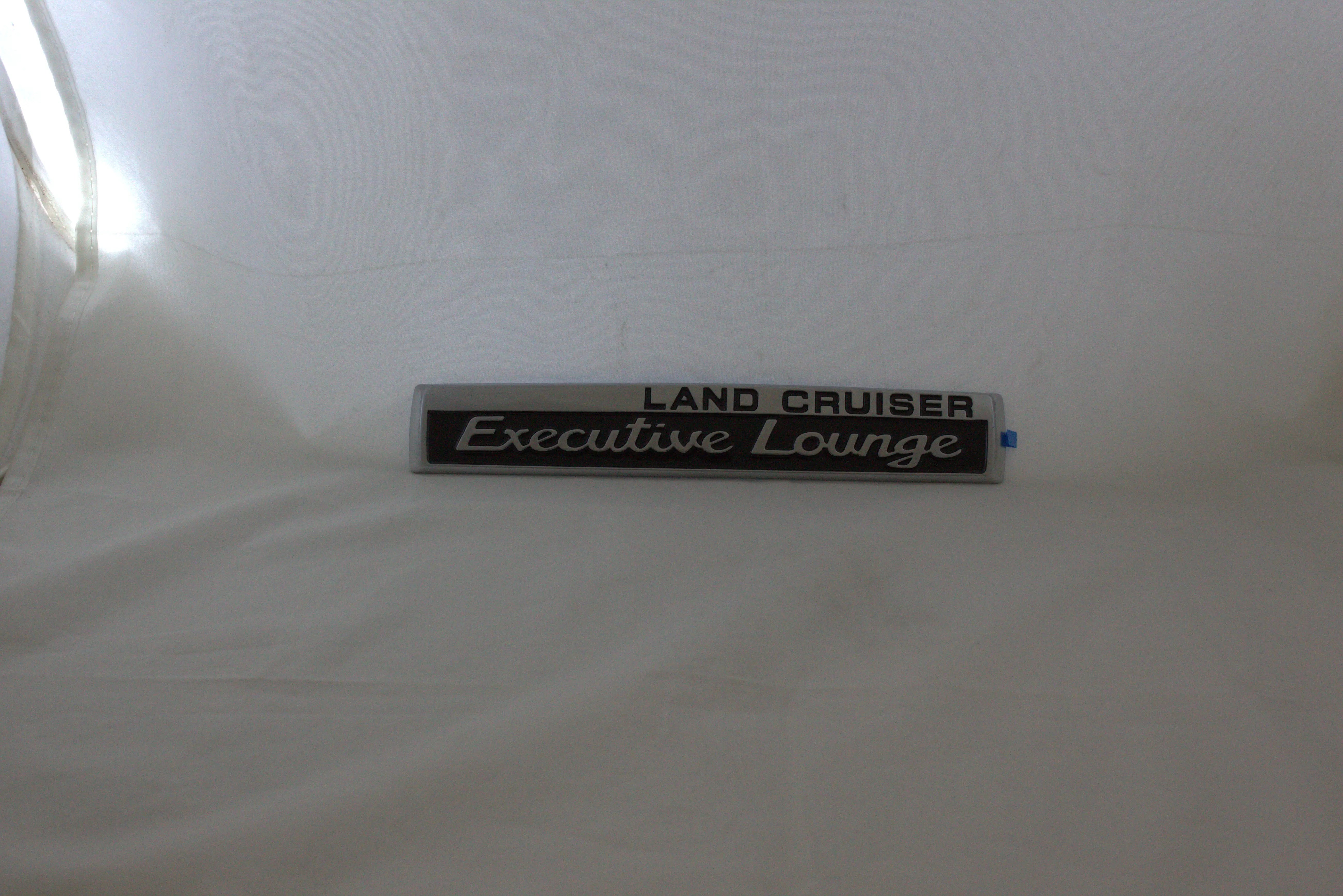 Land Cruiser Executive Lounge Emblem 1x8inch-2.5x20cm Chrome IP Badge