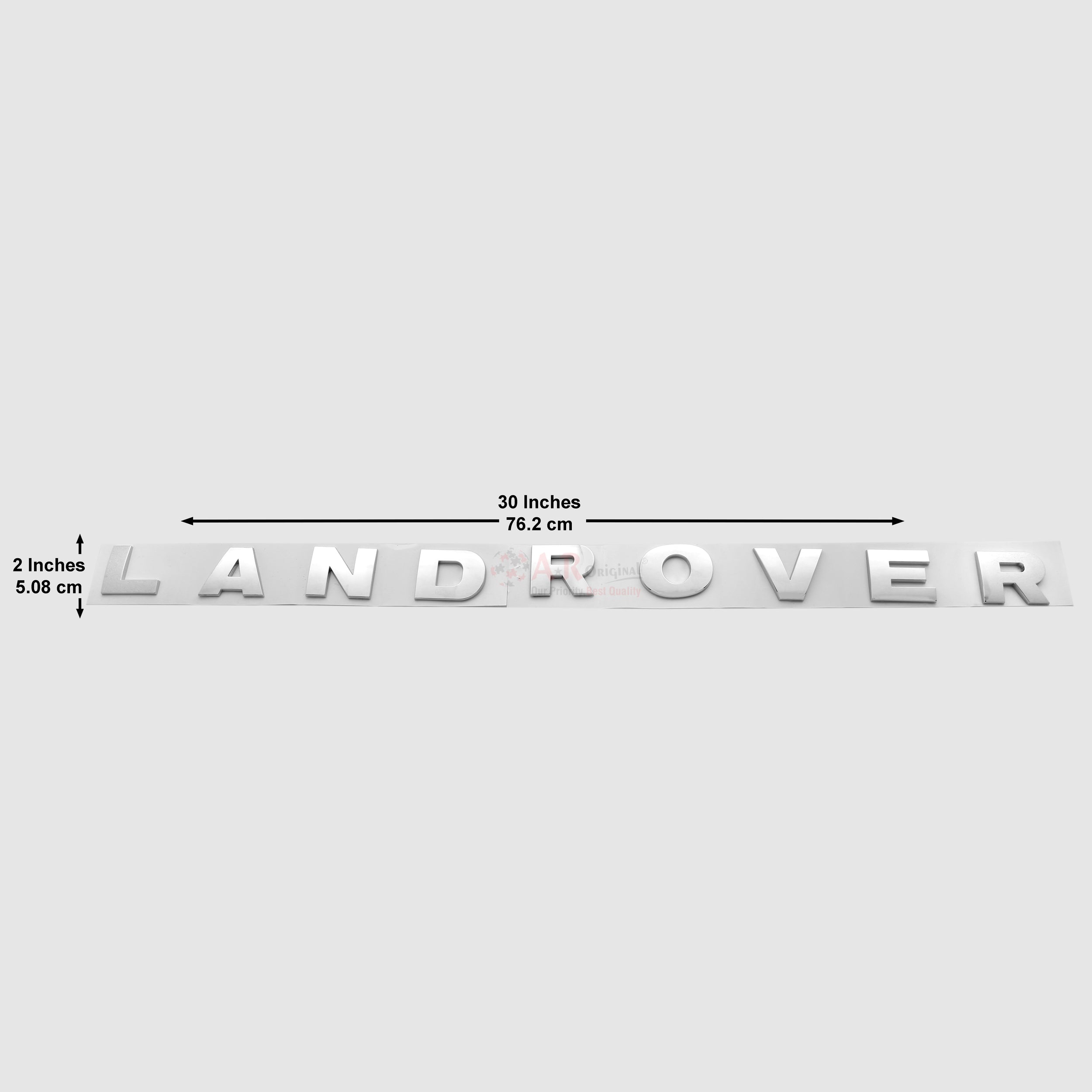 Land Rover Emblem Bonnet 2x30inch-5x70cm Silver IP Badge