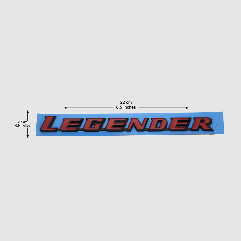 Legender Emblem 2.5x22cm Red Black IP Badge