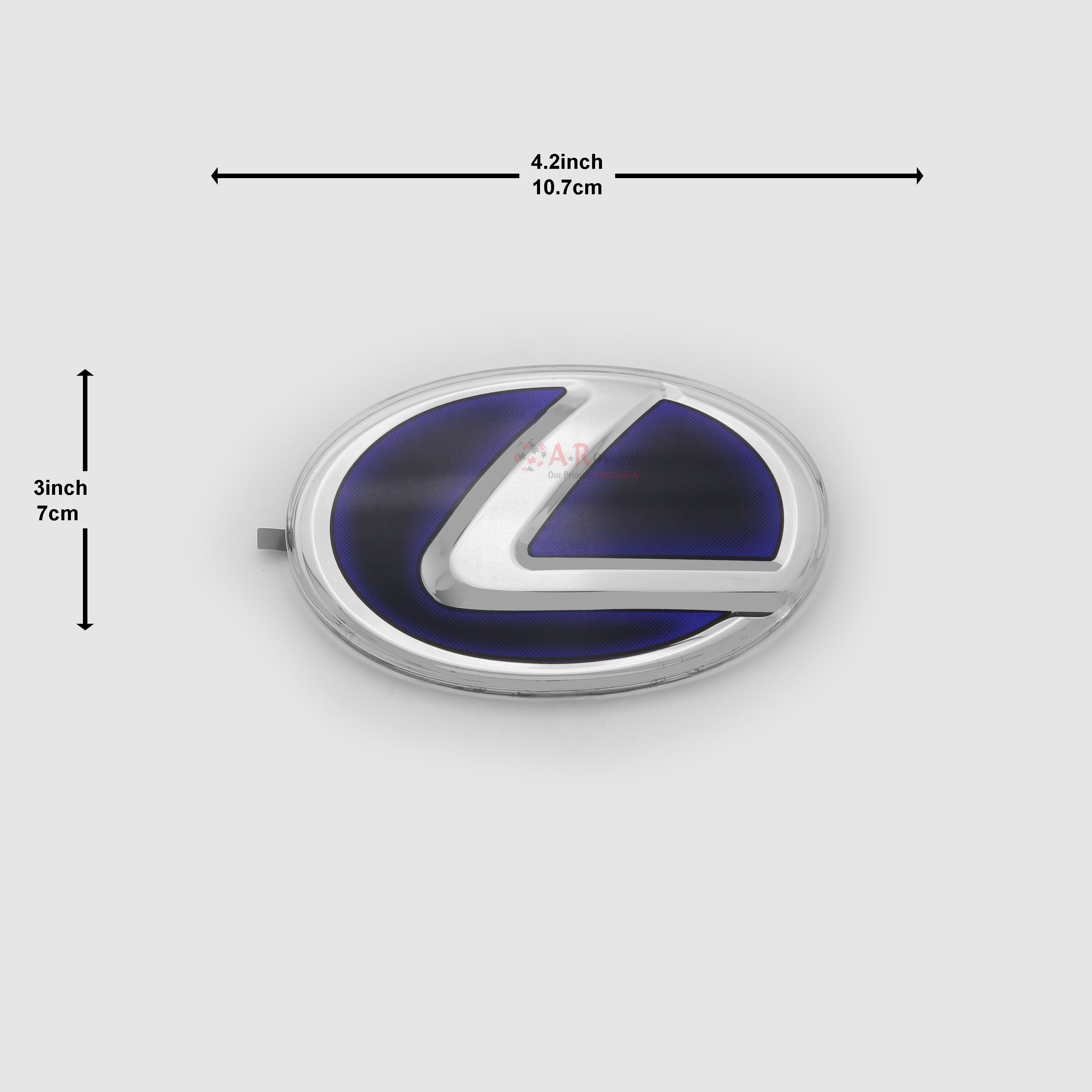 Lexus Logo Glass A' 110mm 4.2inch,10.7cm-3inch,7cm Hybrid Style IP Badge