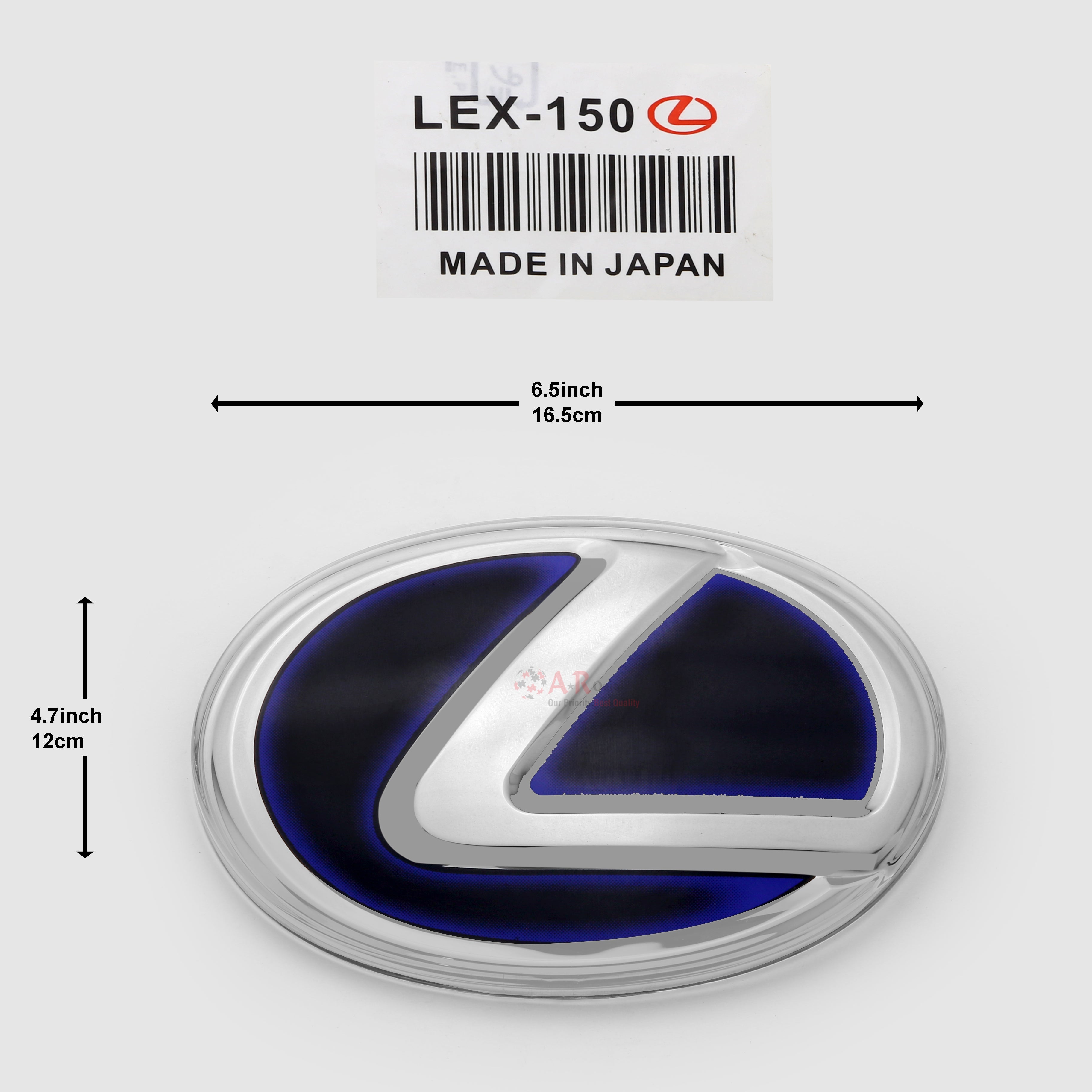 Lexus Logo Glass A' 150mm 5.9inch,15cm-4.2inch,10.7cm Hybrid Style IP Badge