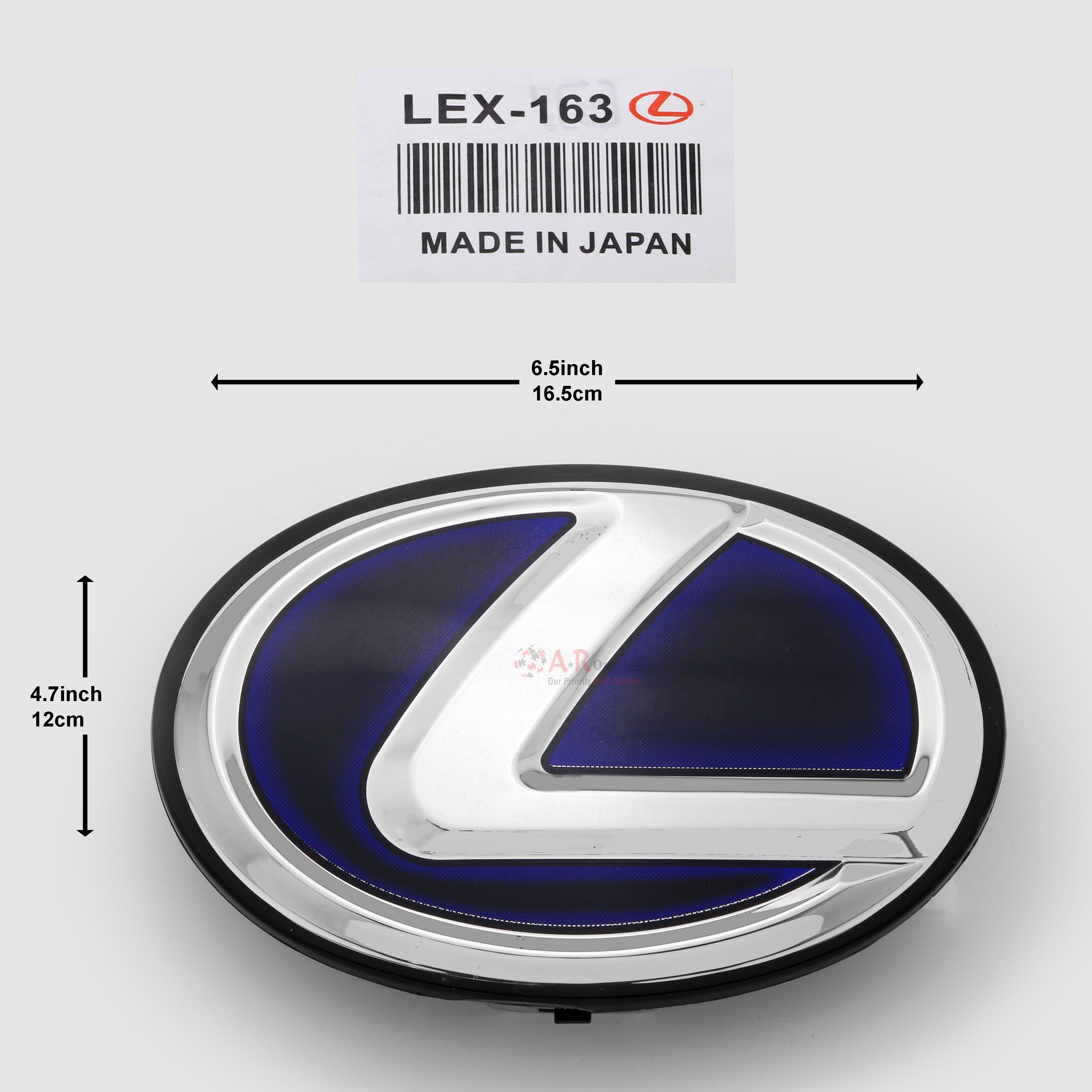 Lexus Logo Glass A' 163mm 6.5inch 16.5cm-4.7inch,12cm Hybrid Style IP Badge