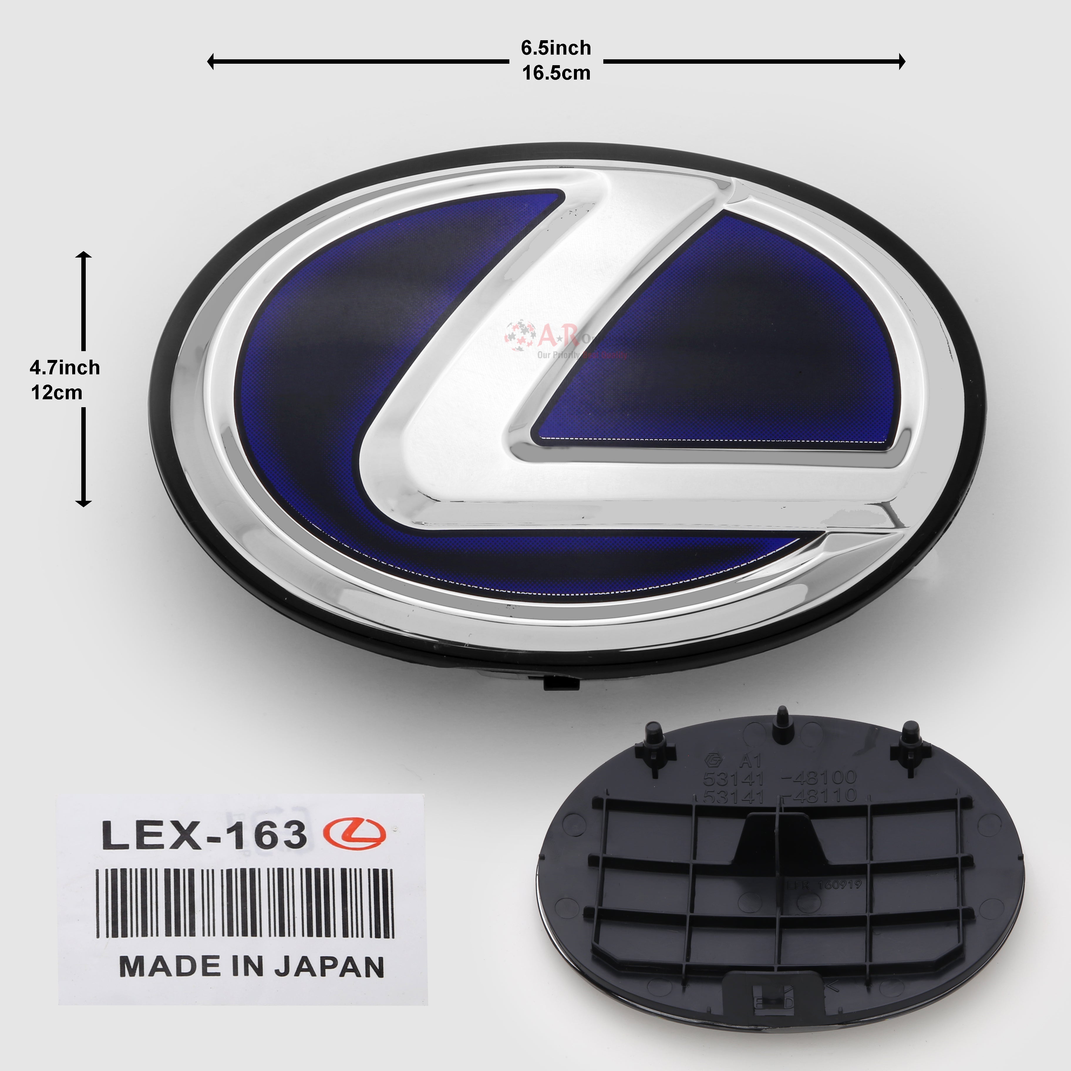 Lexus Logo Glass A' 163mm 6.5inch 16.5cm-4.7inch,12cm Hybrid Style IP Badge