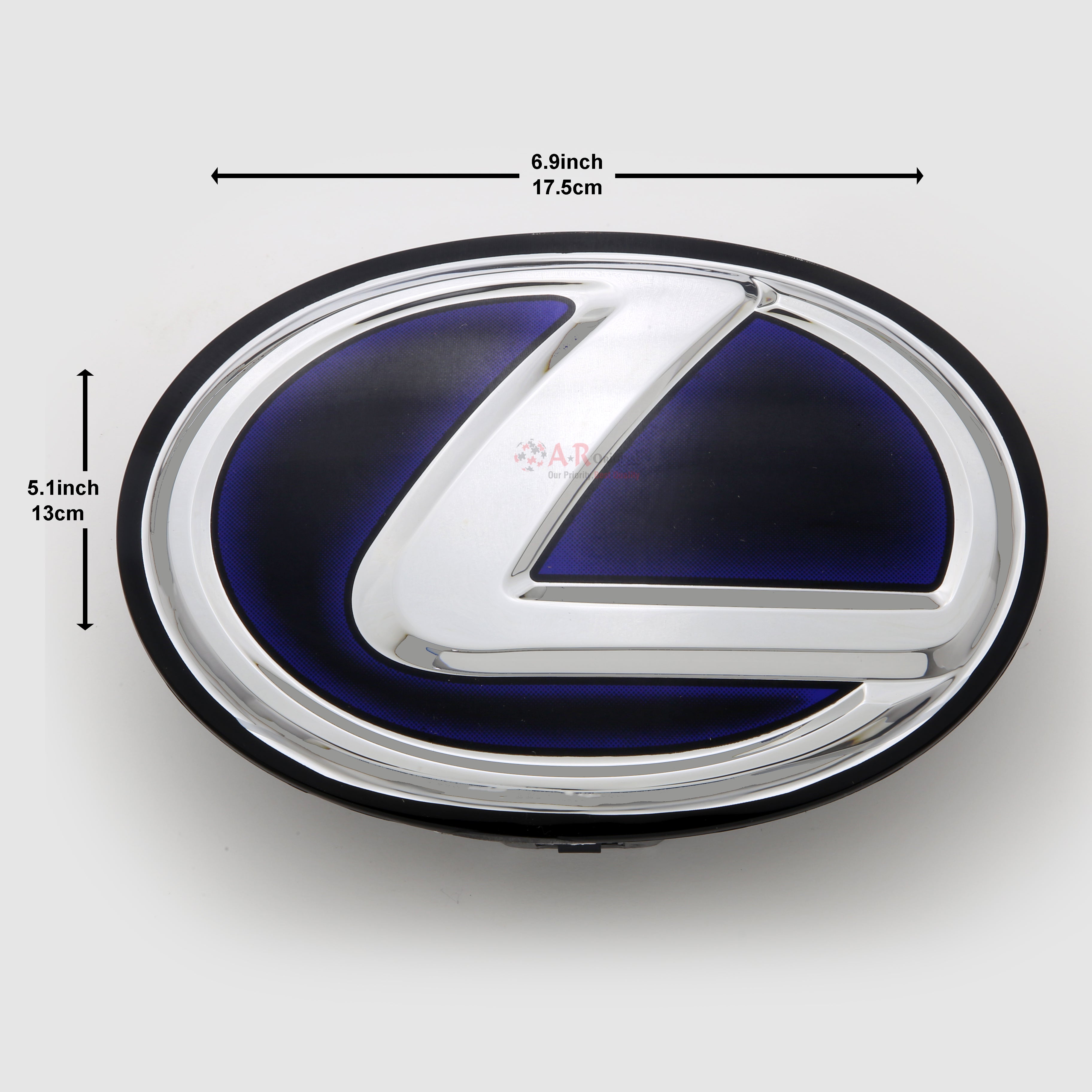 Lexus Logo Glass A' 175mm 6.9inch,17.5cm-5.1inch,13cm Hybrid Style IP Badge