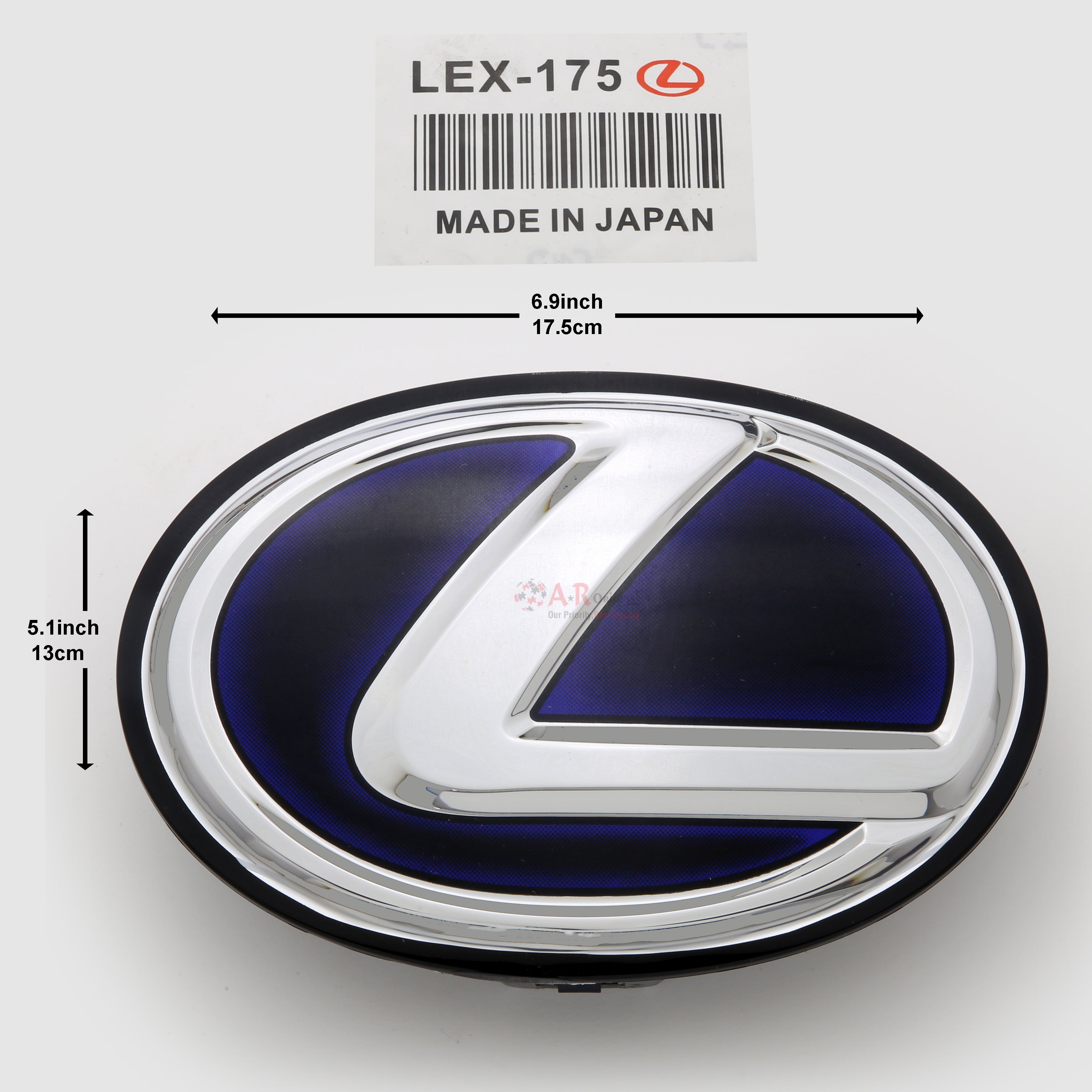 Lexus Logo Glass A' 175mm 6.9inch,17.5cm-5.1inch,13cm Hybrid Style IP Badge
