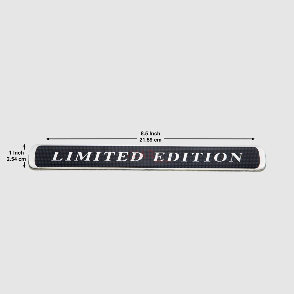 Limited Edition Emblem 1x8.5inch-2.5x22cm Black Coating Sticker IP Badge