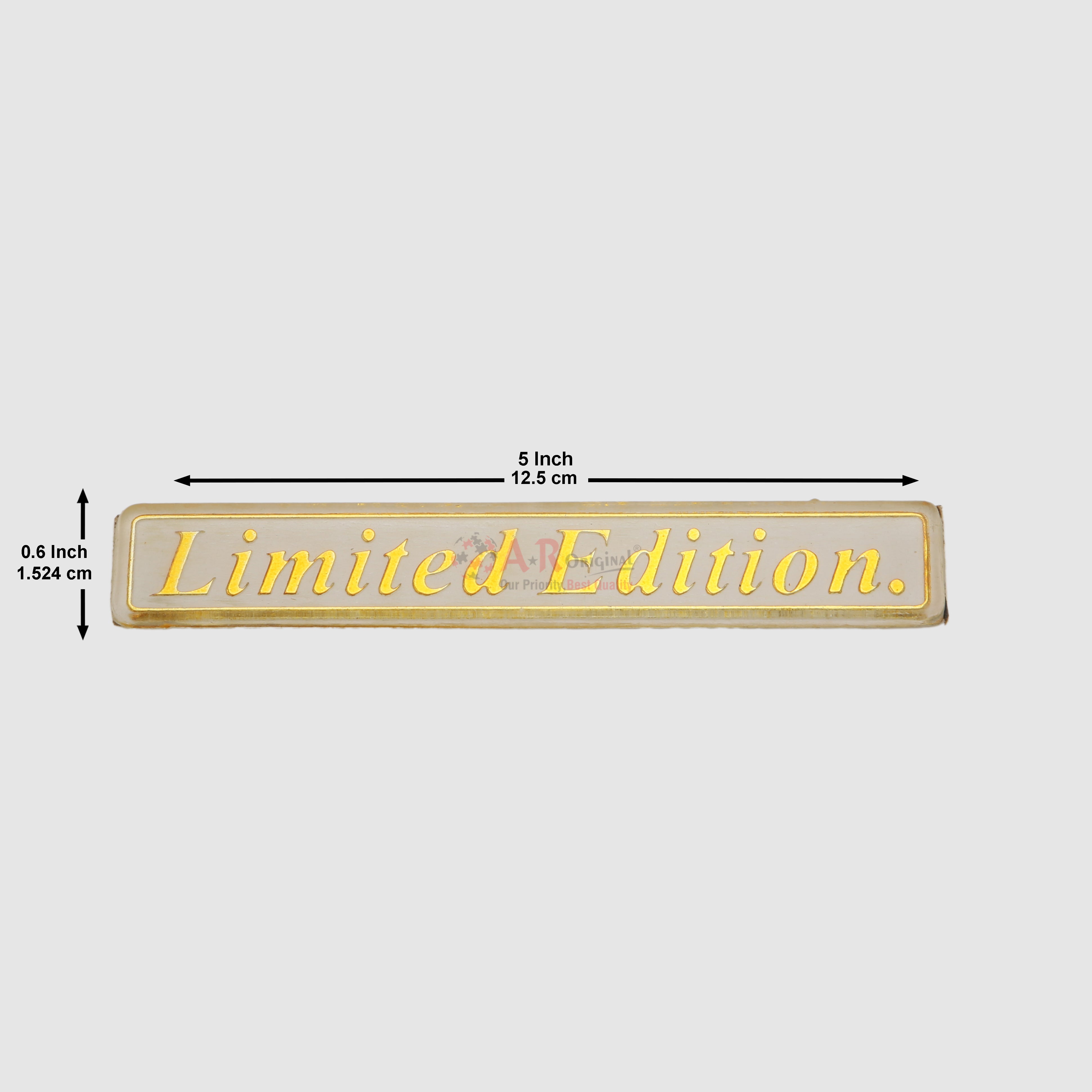 Limited Editon Emblem 0.6x5inch-1.5x12.5cm Golden Coating LC Badge