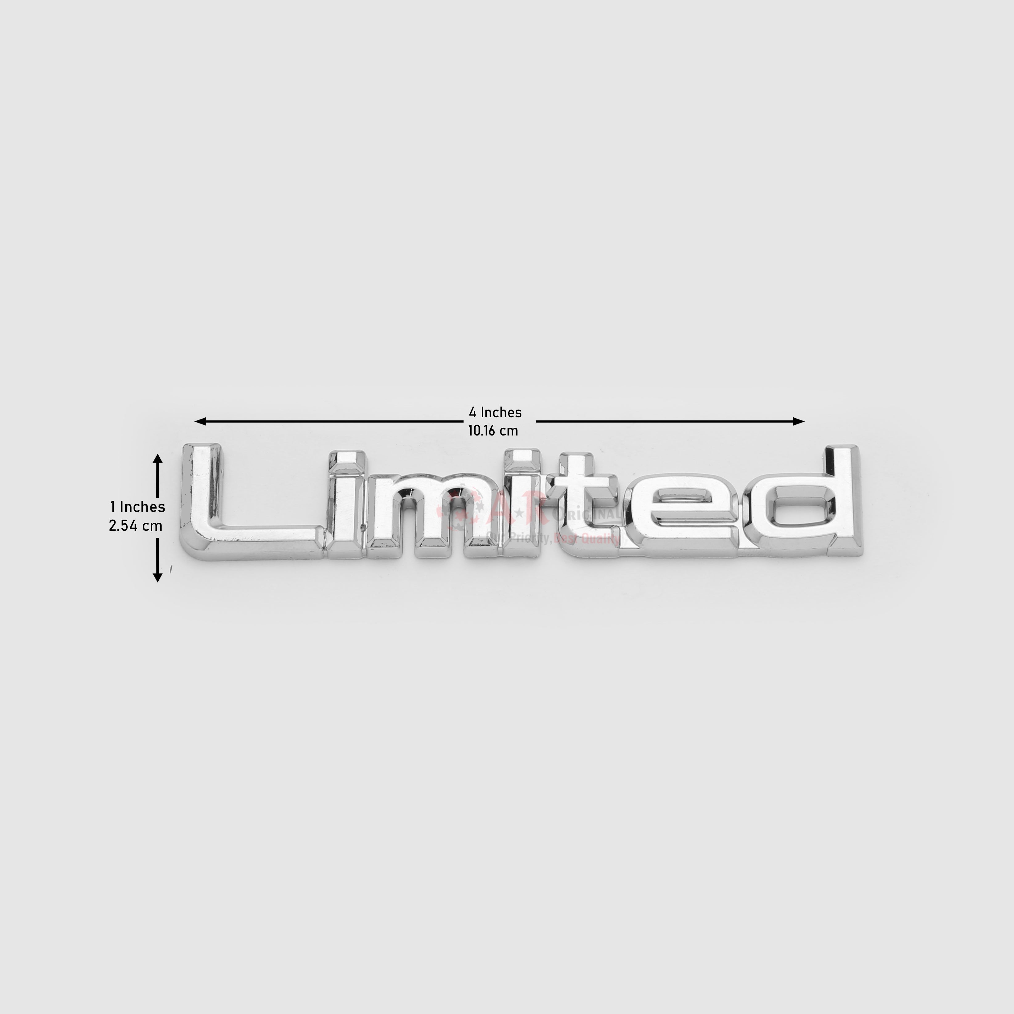 Limited Emblem 1x4inch-2.5x11cm 90's Prado Chrome LC Badge