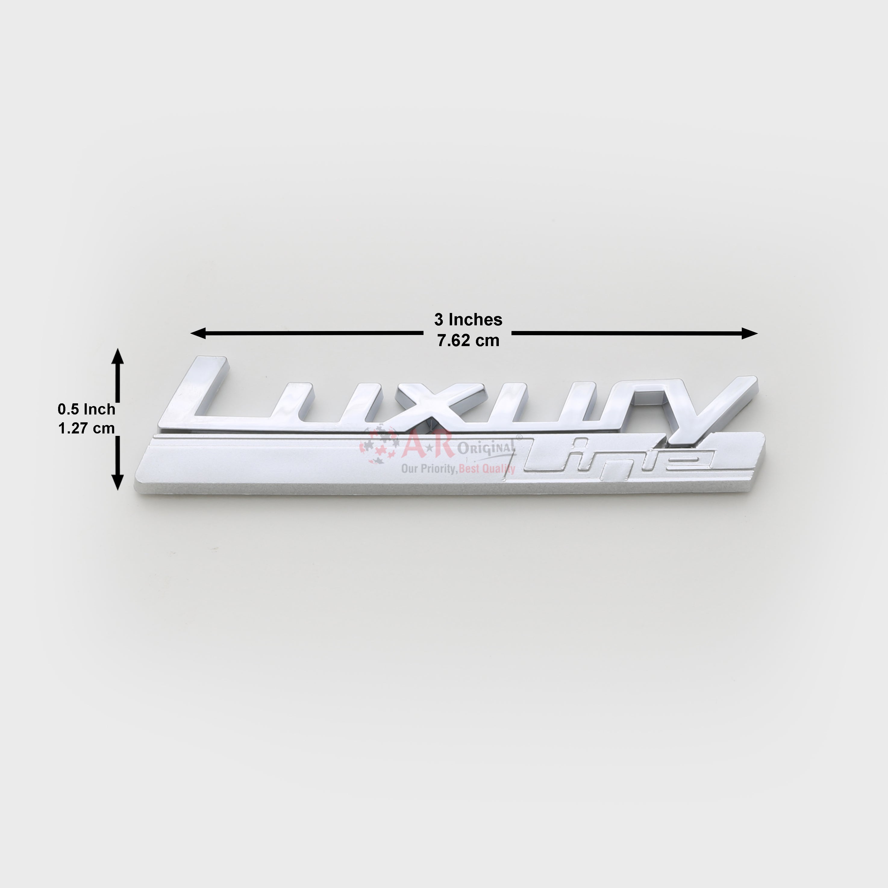 Luxury Line Emblem BMW 0.5x3inch-1.25x7.5cm Chrome IP Badge