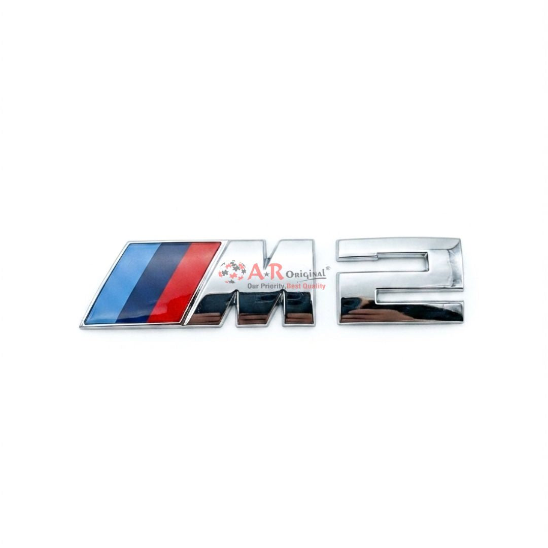 M2 Emblem BMW 2.6x11.8cm Chrome IP Badge