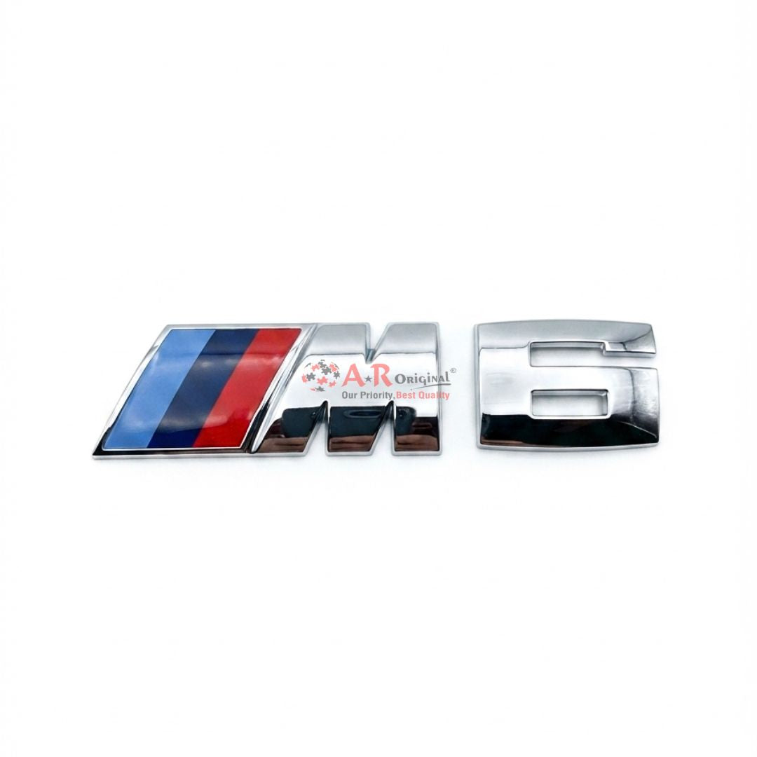 M6 Emblem BMW 2.4x11.9cm Chrome IP Badge