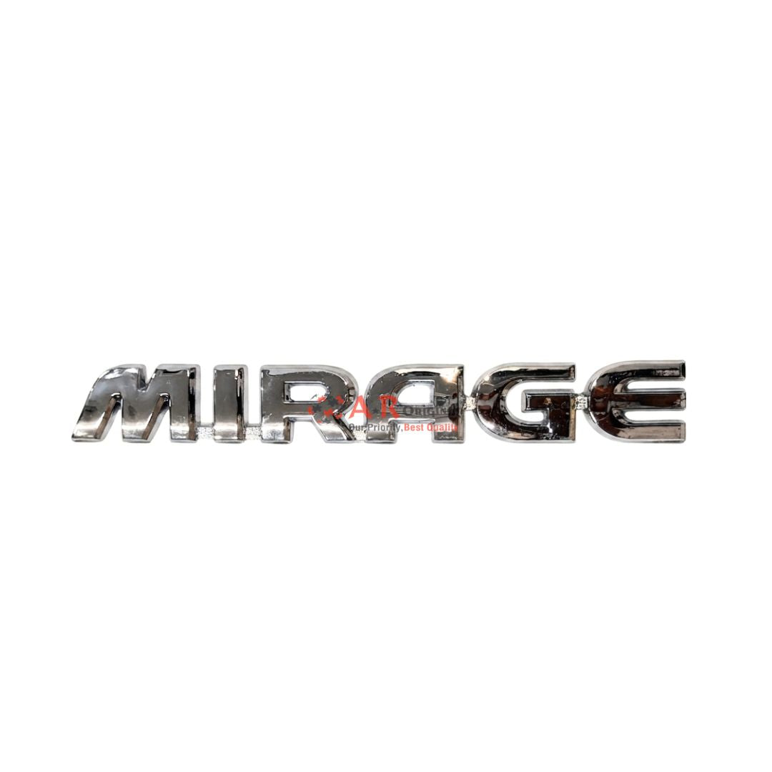 MITSUBISHI MIRAGE Emblem Rear Side 2x15.2cm Chrome IP Badge