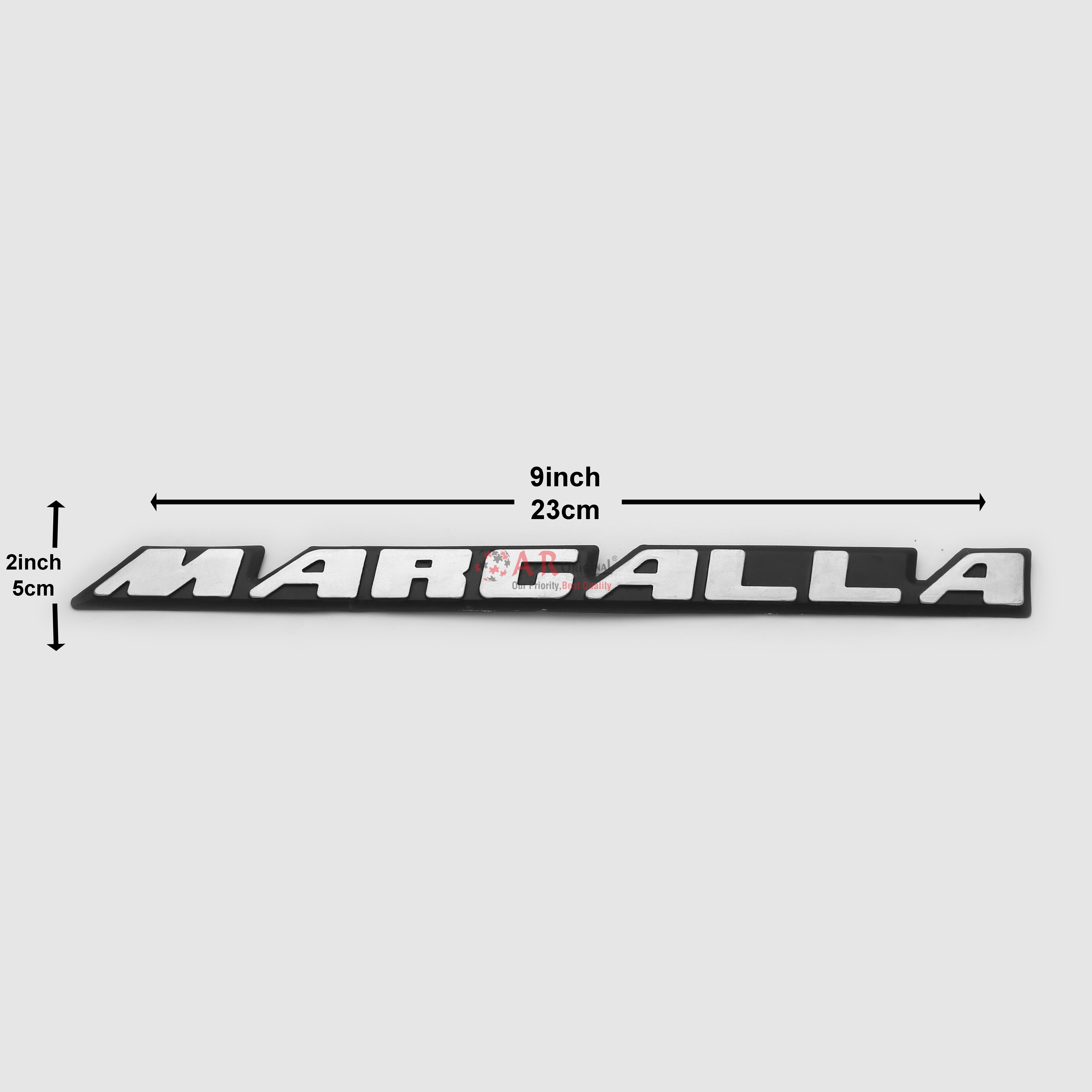 Margalla Emblem 2x9inch-5x23cm Black LC Badge