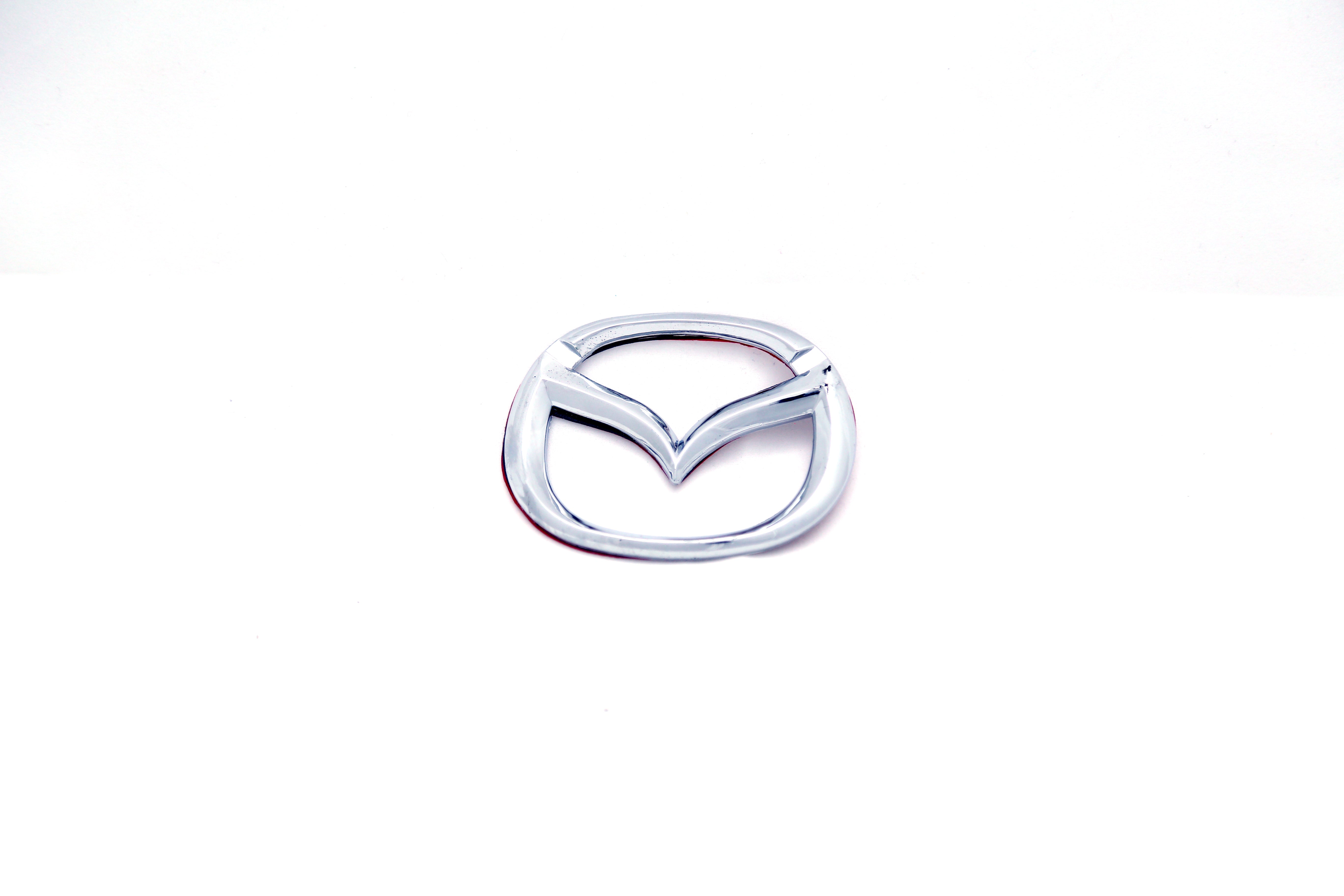 Mazda Logo Steering Size Pin Fit 1.2x2.2inch-3x5cm Chrome IP Badge