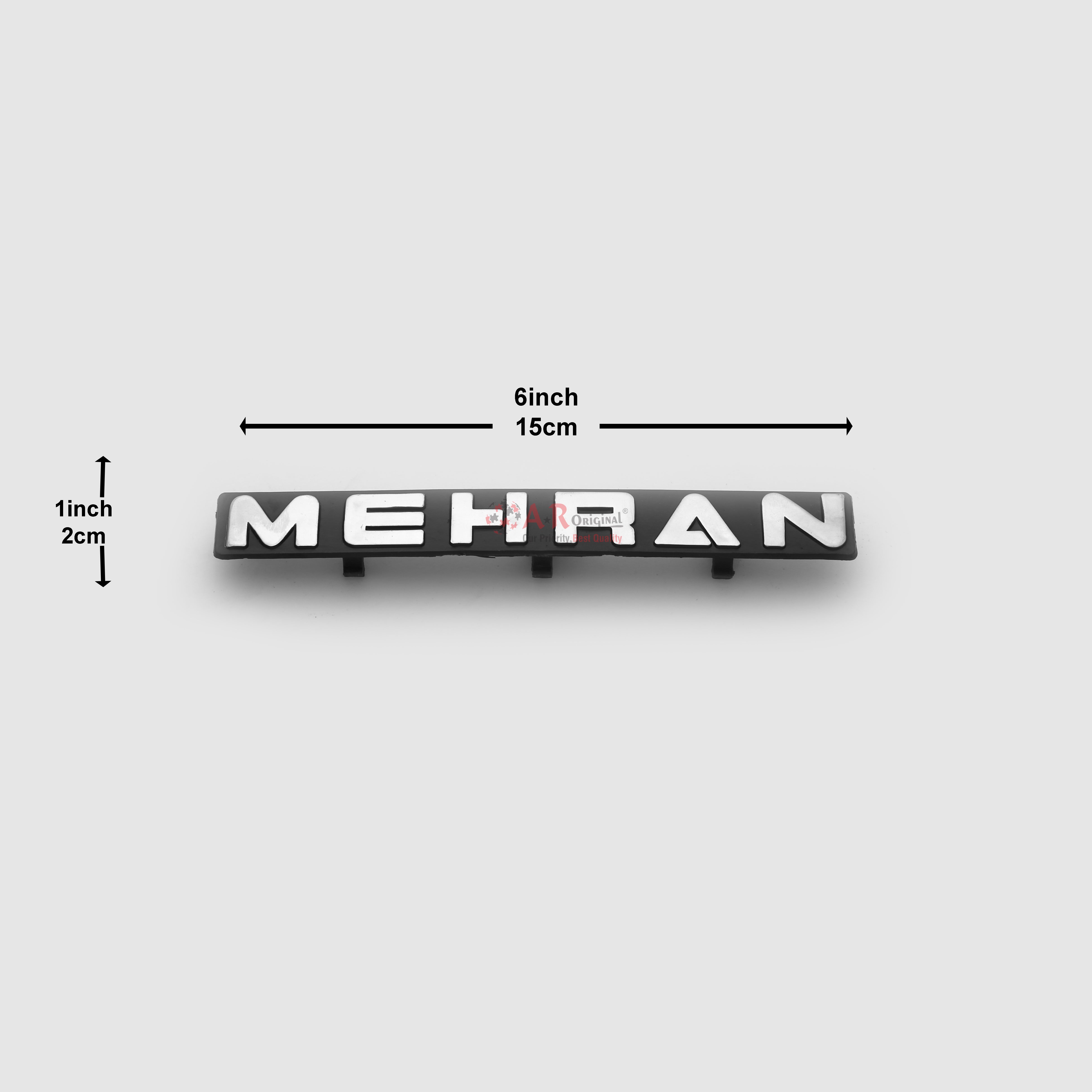Mehran Emblem 1x6inch-2x15cm Black LC Badge