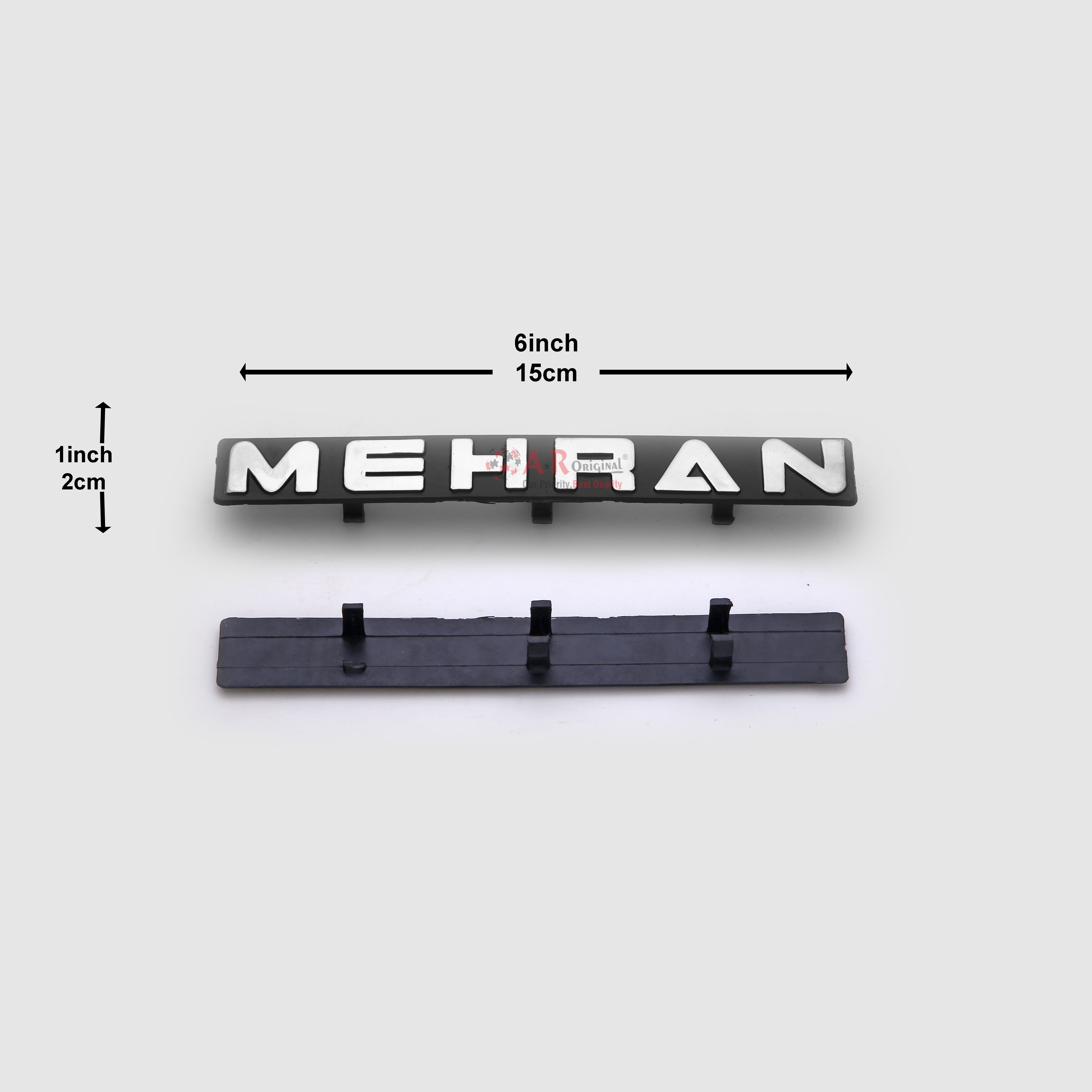 Mehran Emblem 1x6inch-2x15cm Black LC Badge