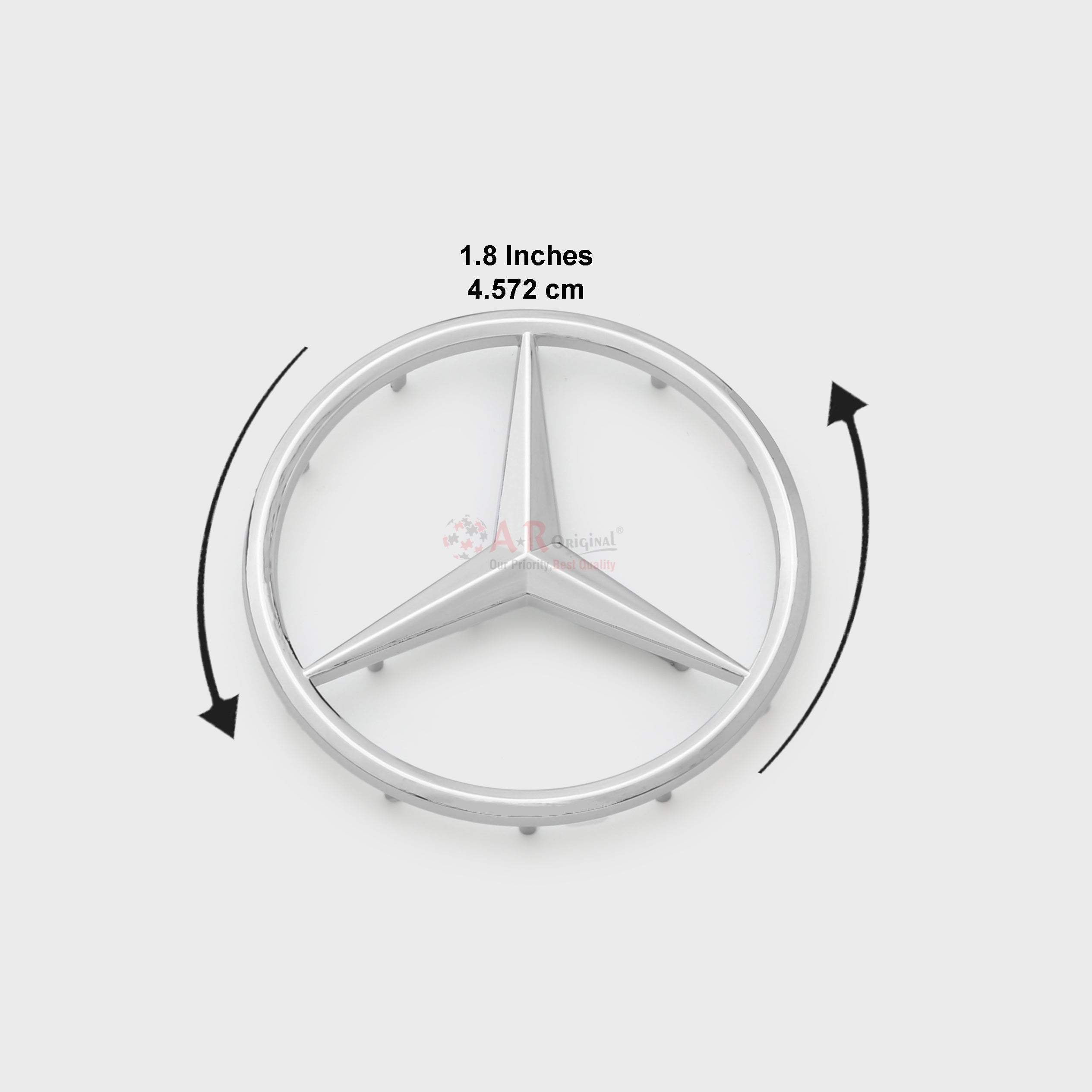 Mercedes Logo 4.9cm Steering Size IP Badge