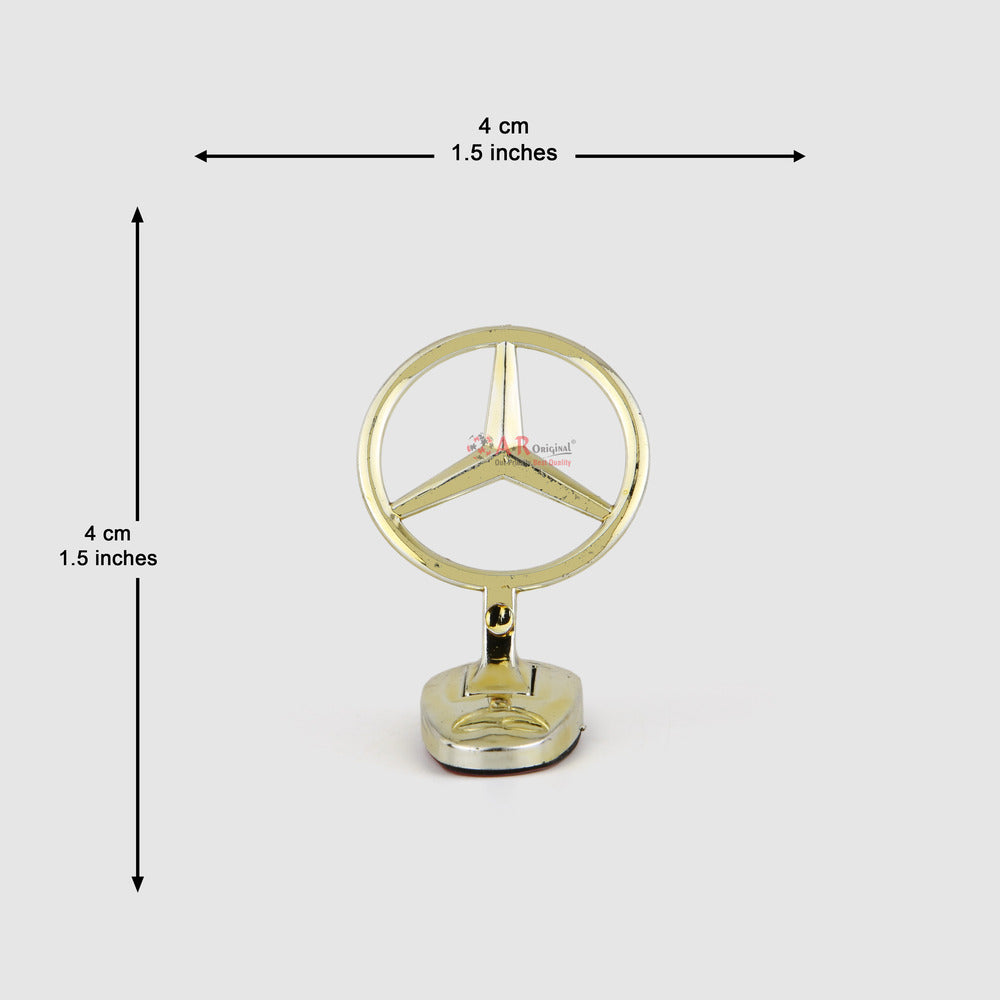 Mercedes Logo 4x4cm Bonnet Small Size IP Badge