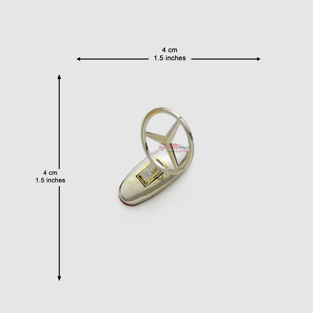 Mercedes Logo 4x4cm Bonnet Small Size IP Badge