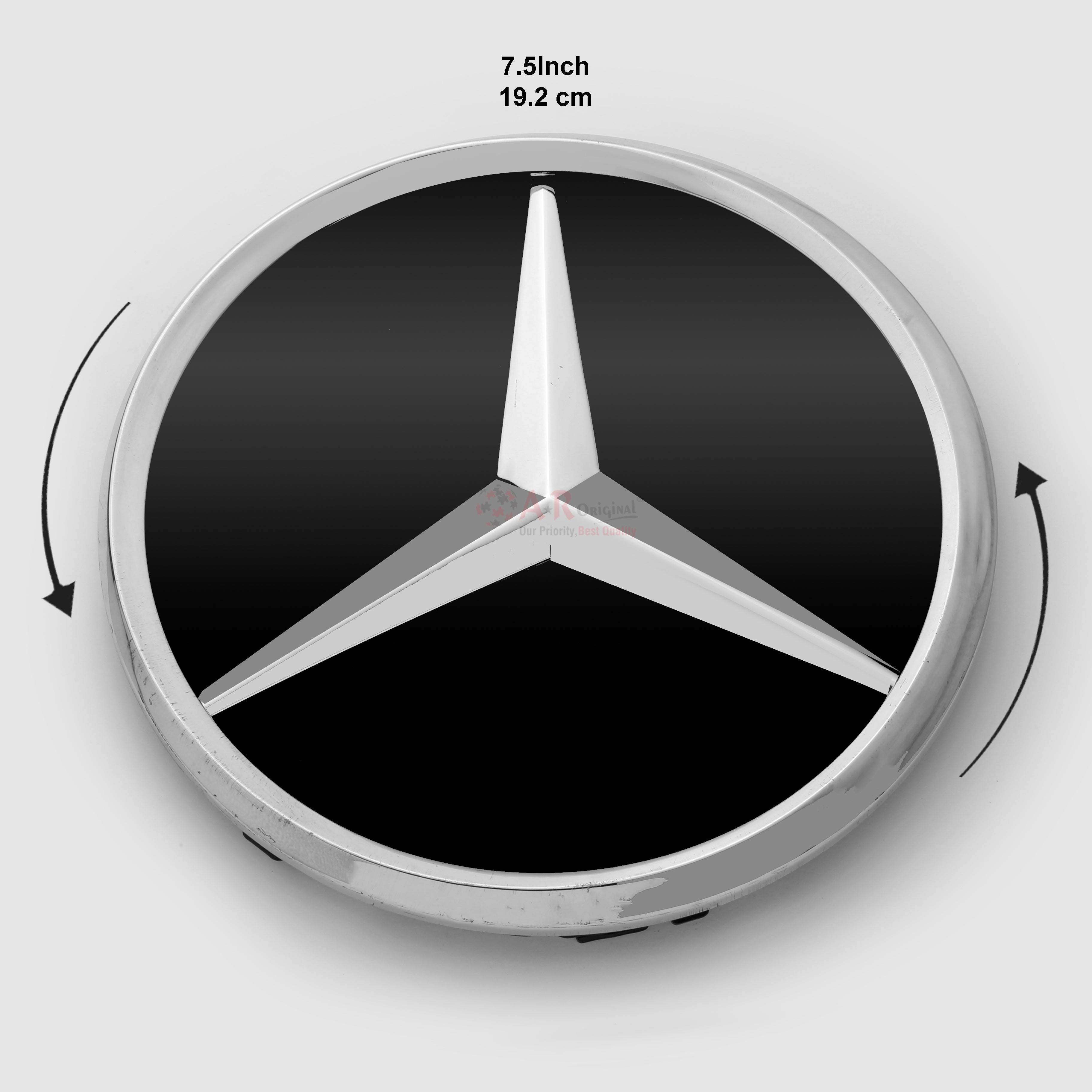 Mercedes Logo Glass A (ASA) 7.5inch-19.2cm IP Badge