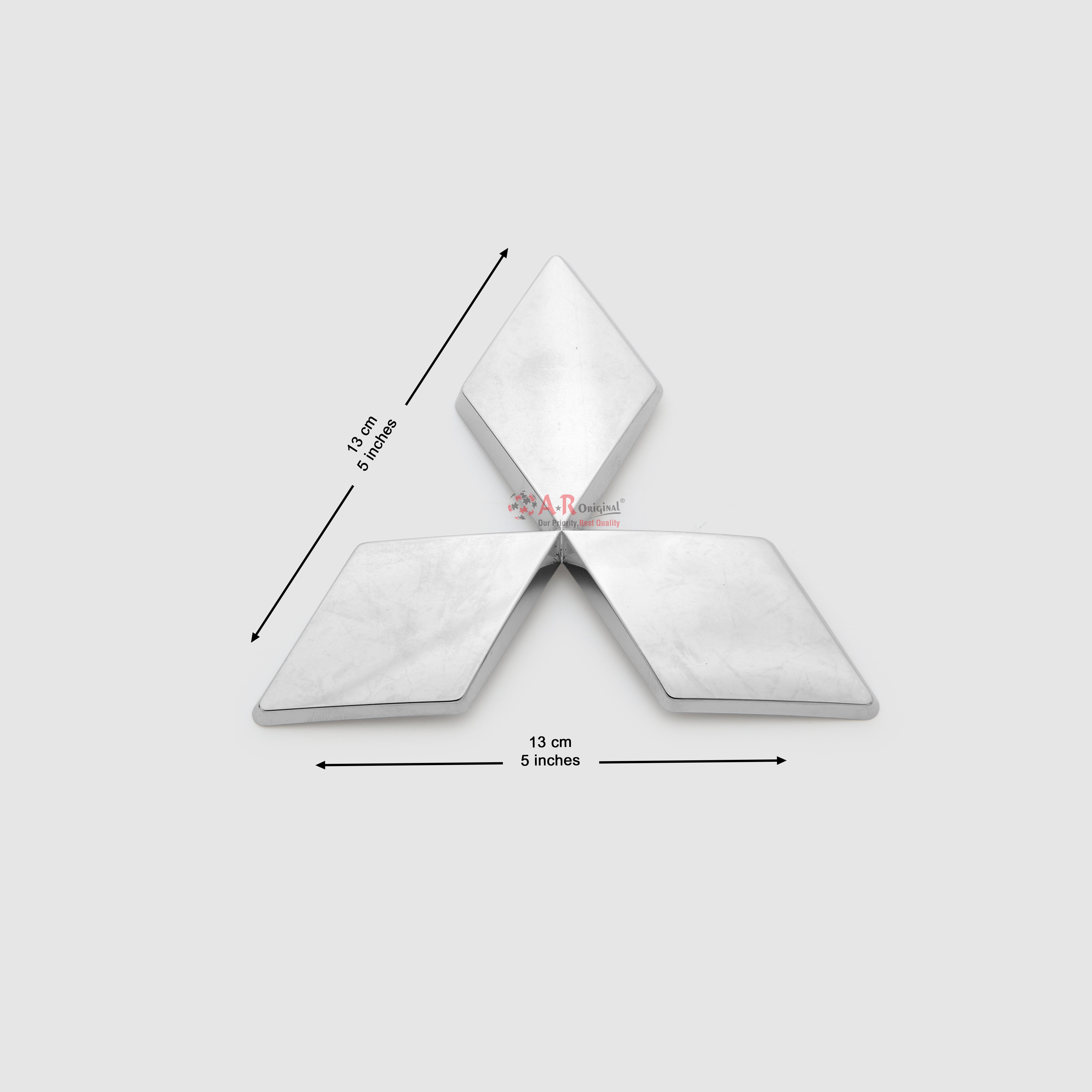 Mitsubishi Logo 13cm Chrome IP Badge