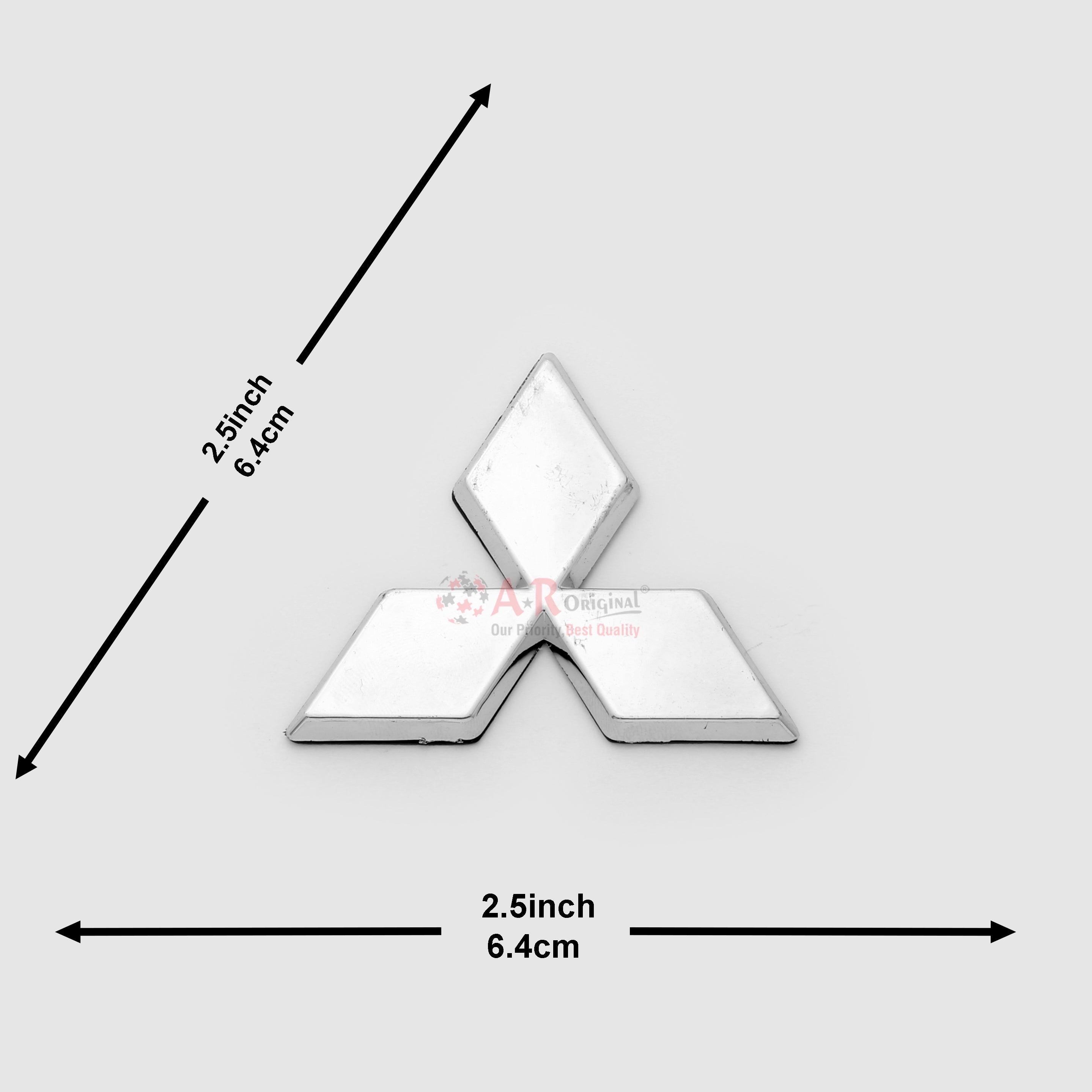 Mitsubishi Logo 2.5inch-6.5cm Chrome IP Badge