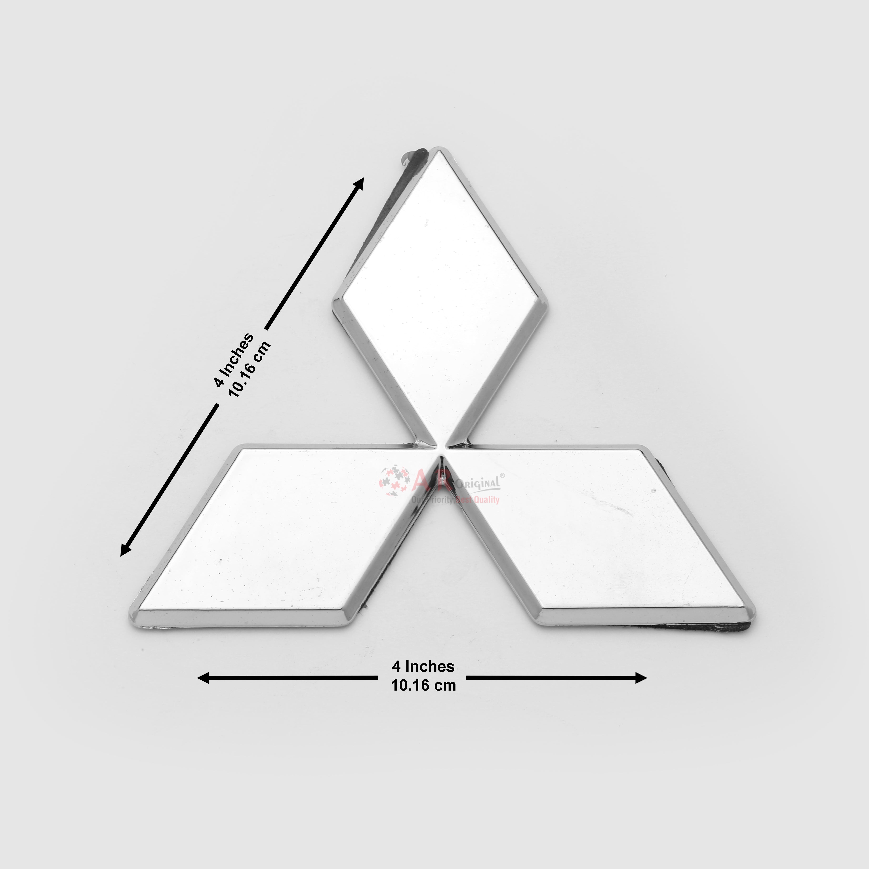 Mitsubishi Logo 4inch-10cm Rear Chrome IP Badge