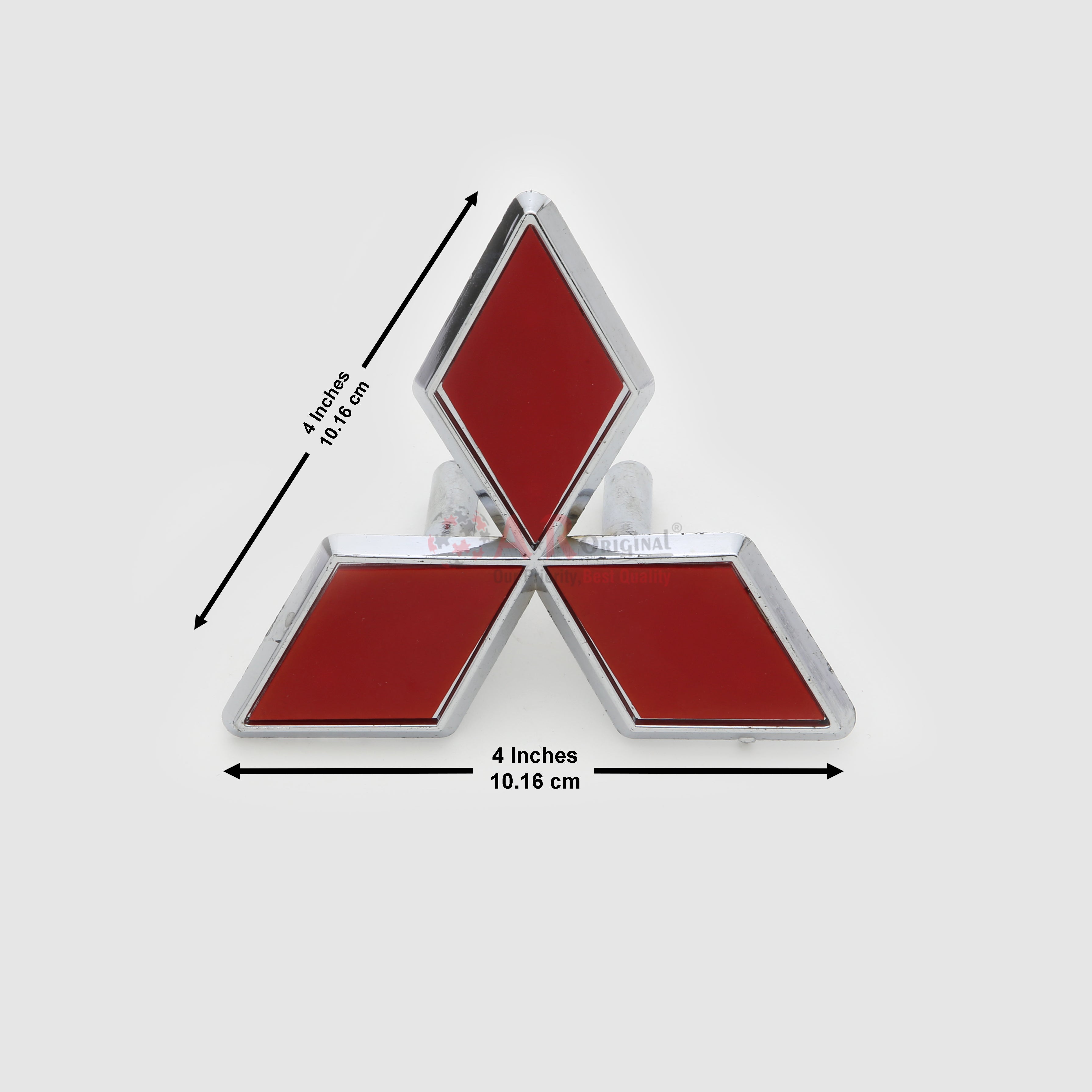 Mitsubishi Logo Big Red 4inch-10cm Pin Near Chrome LC Badge