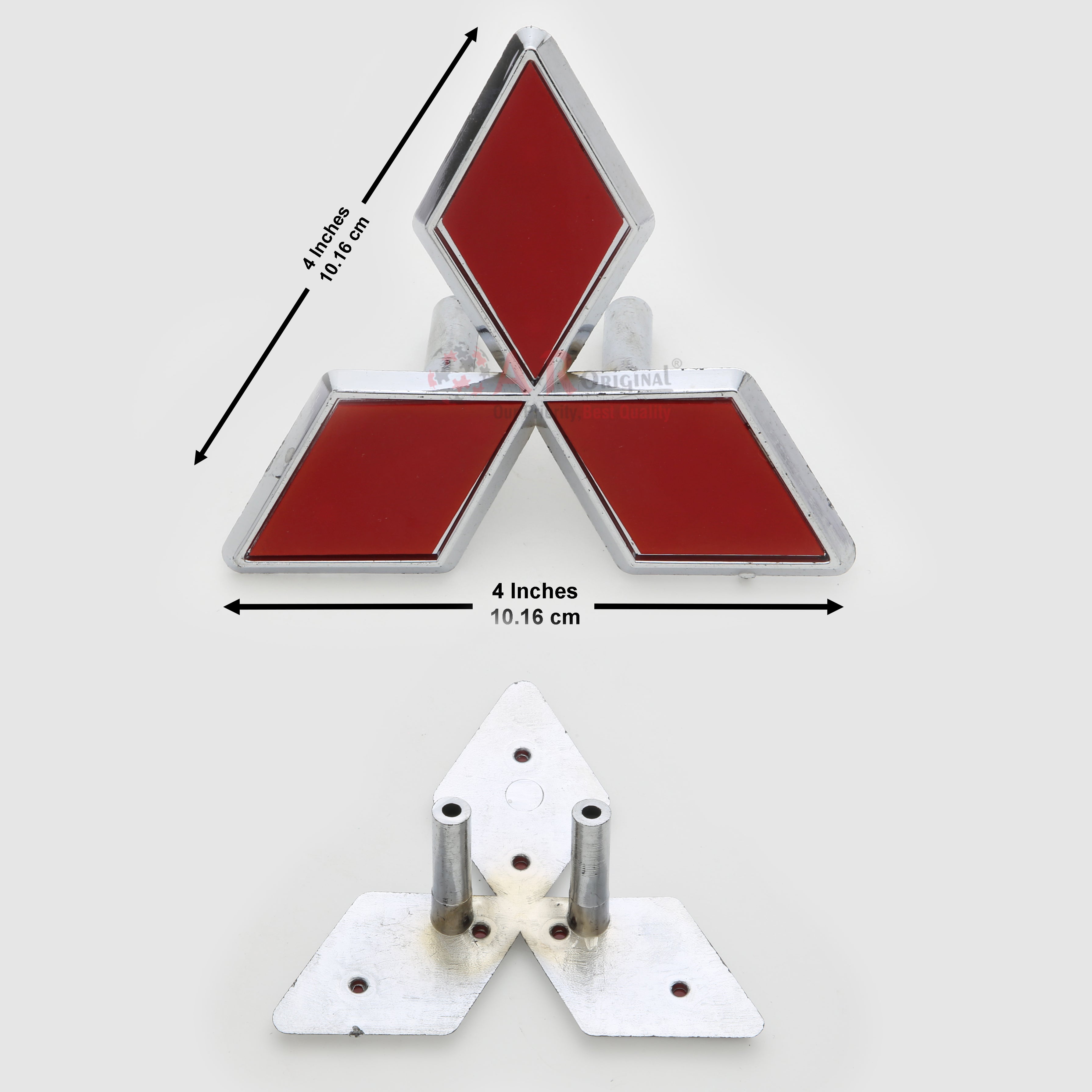 Mitsubishi Logo Big Red 4inch-10cm Pin Near Chrome LC Badge