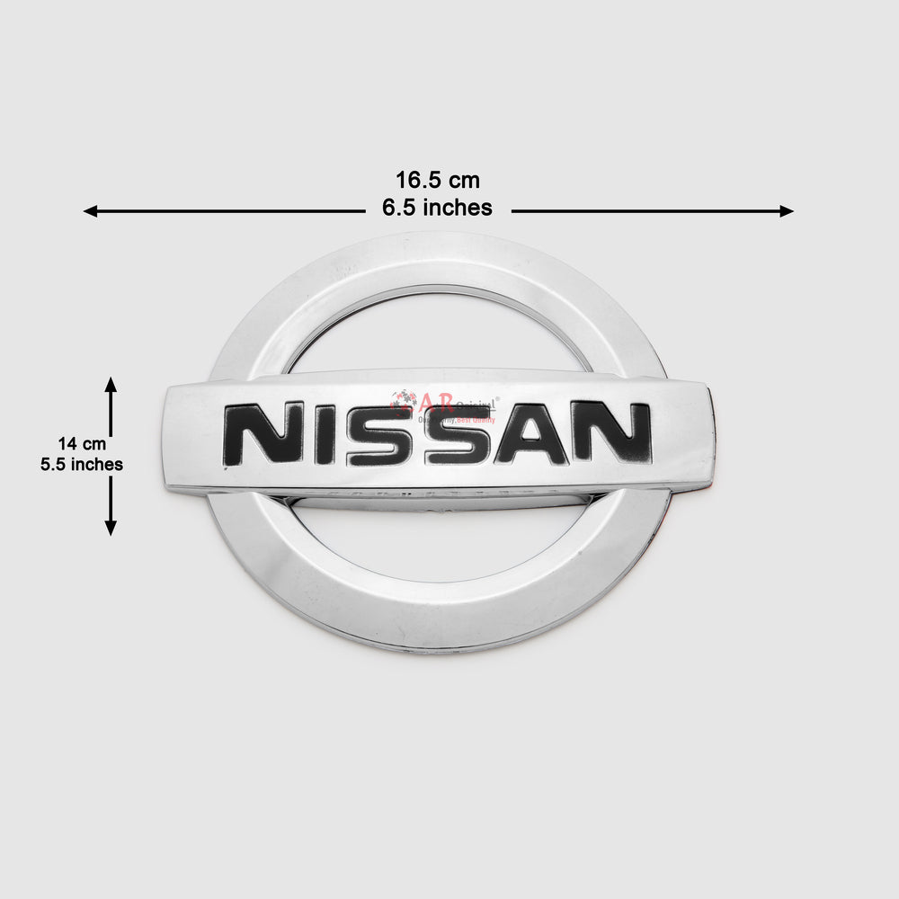 Nissan Logo 14x16.5cm Chrome IP Badge