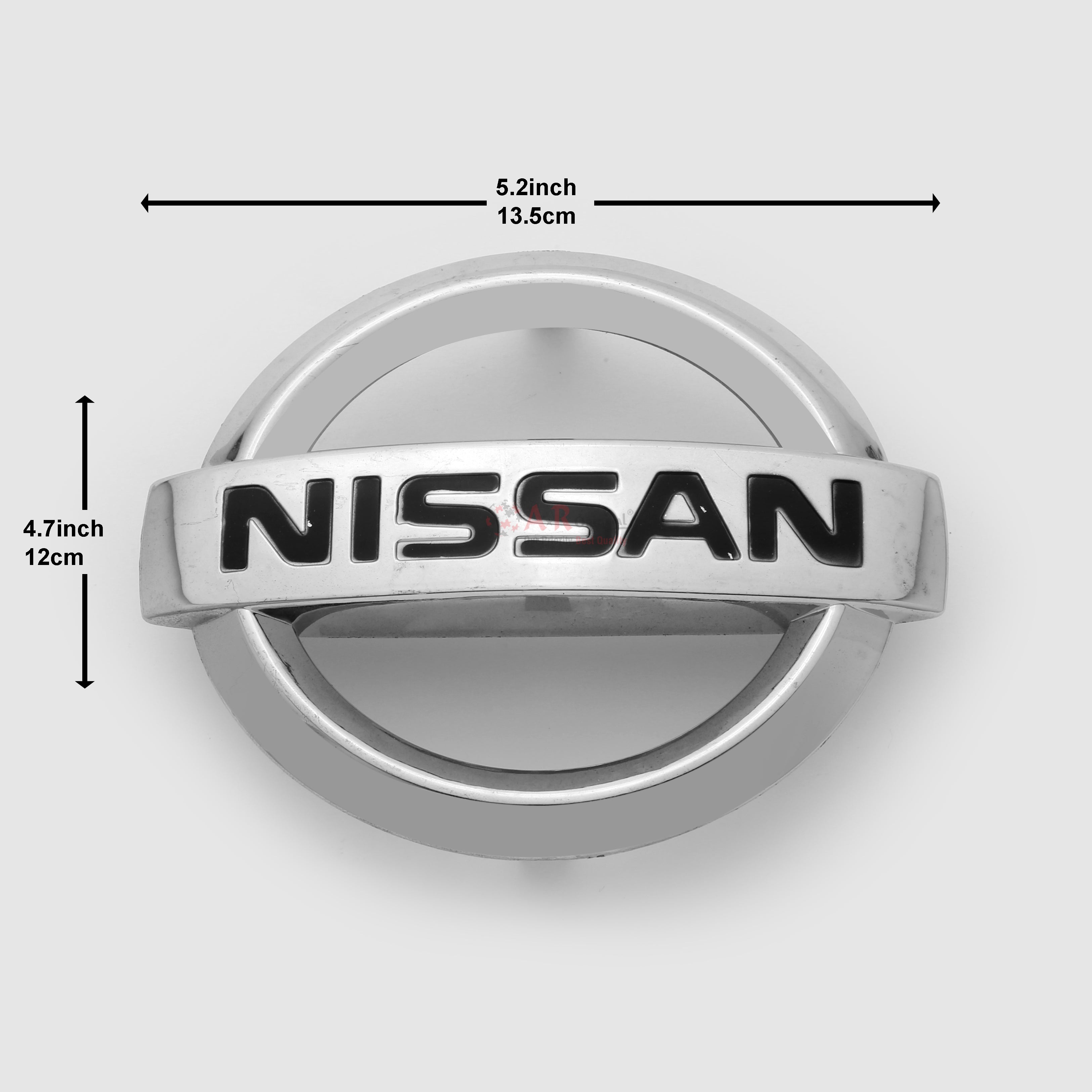 Nissan Logo 4.7x5.2inch-12x13.5cm Chrome IP Badge