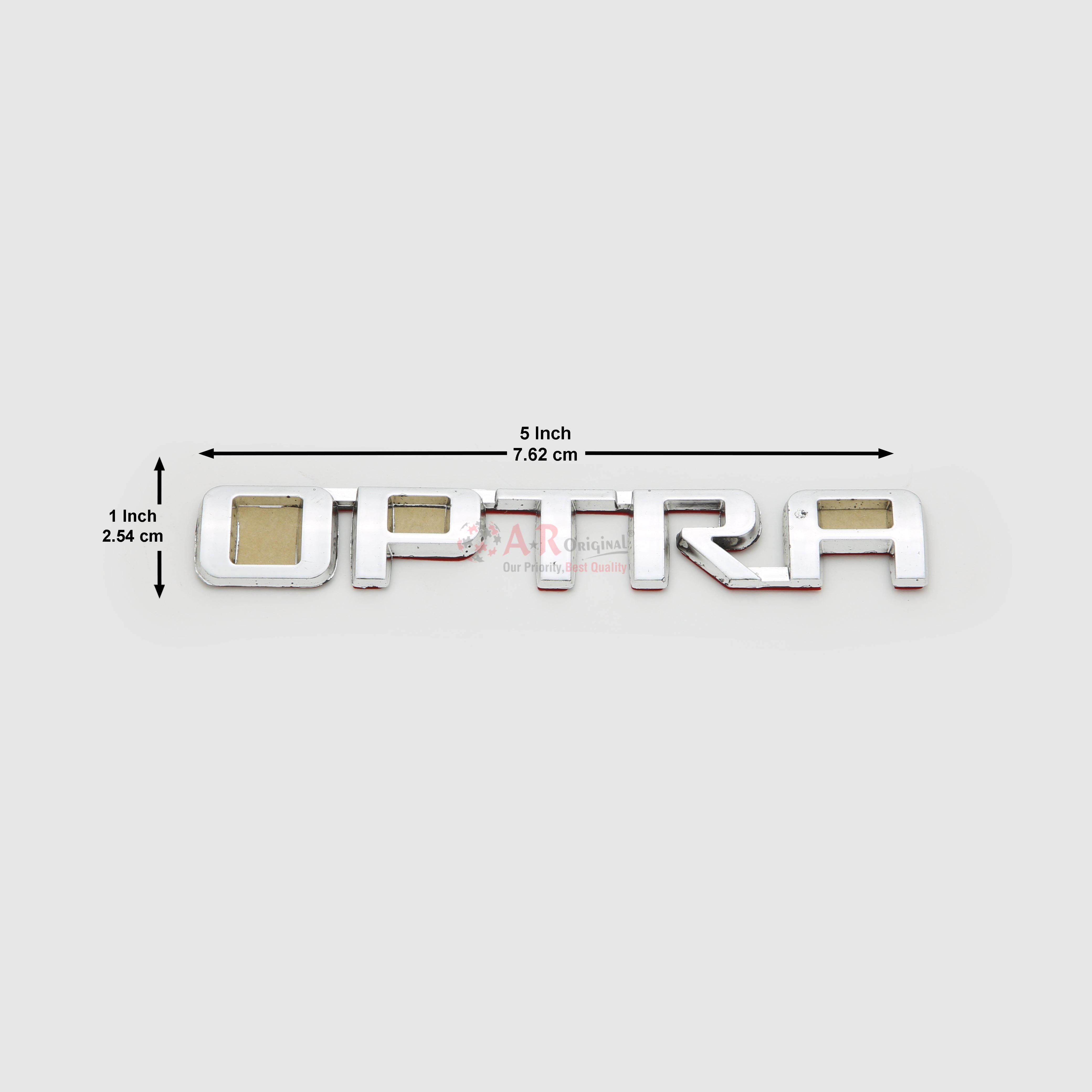 Optra Emblem Chevrolet 1x5inch-2.5x7.5cm Chrome IP Badge