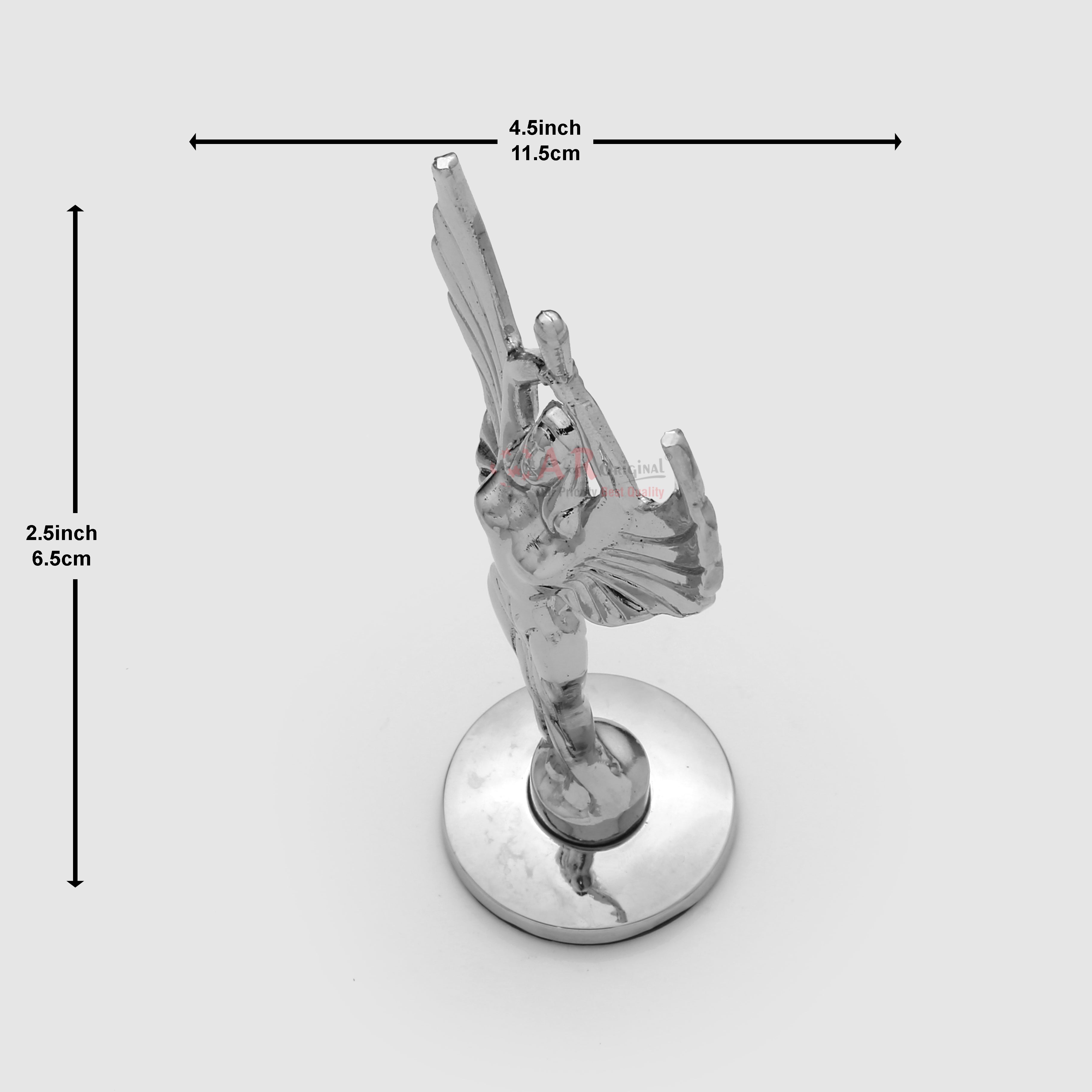 Oscar Angel Award Nightingale Fairy Hood Logo  2.5x4.5inch-6.5x11.5cm Metal Bonnet Emblem Chrome IP Badge