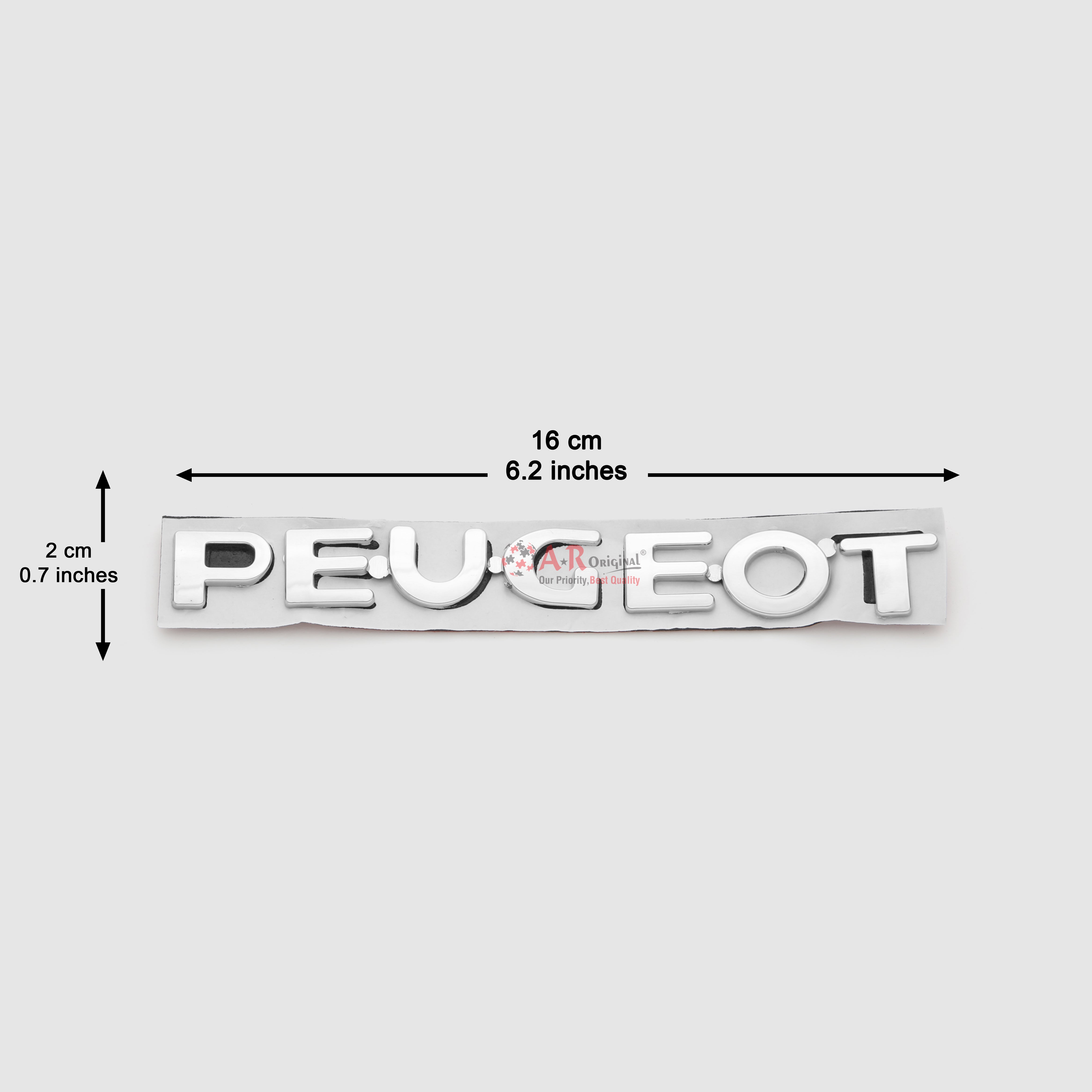 Peugeot Emblem 2x16cm Chrome IP Badge