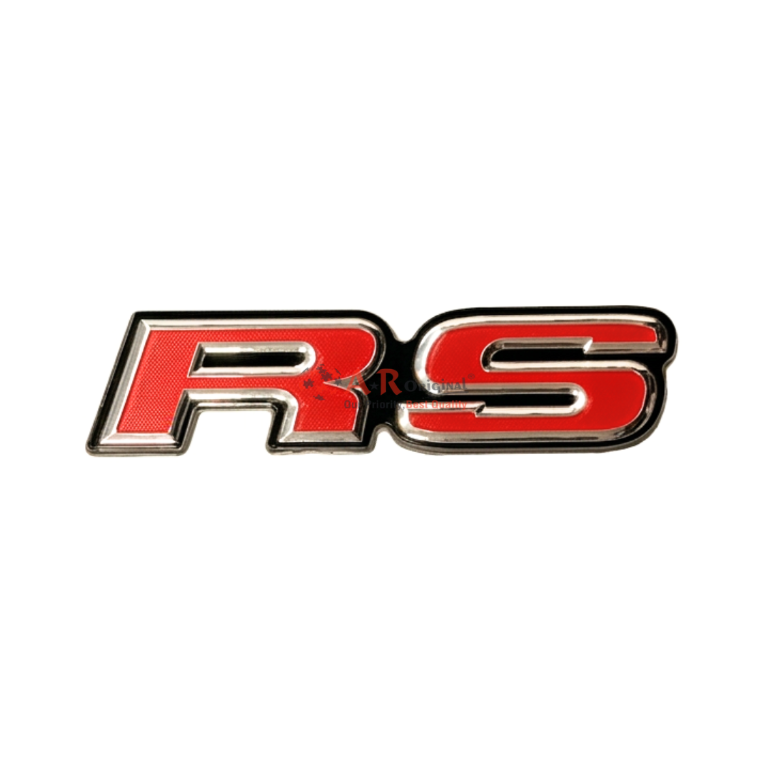 RS Emblem Mugen Style Big 3x10cm Glass IP Badge