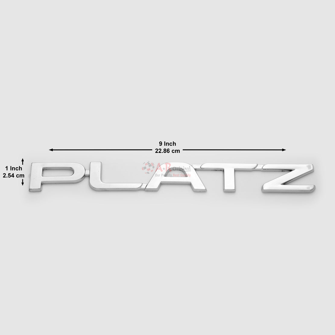 Platz Emblem 1.25x9inch-2.5x23cm Chrome LC Badge