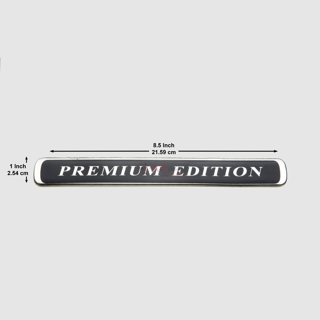 Premium Edition Emblem 1x8.5inch-2.5x22cm Black Coating Sticker IP Badge