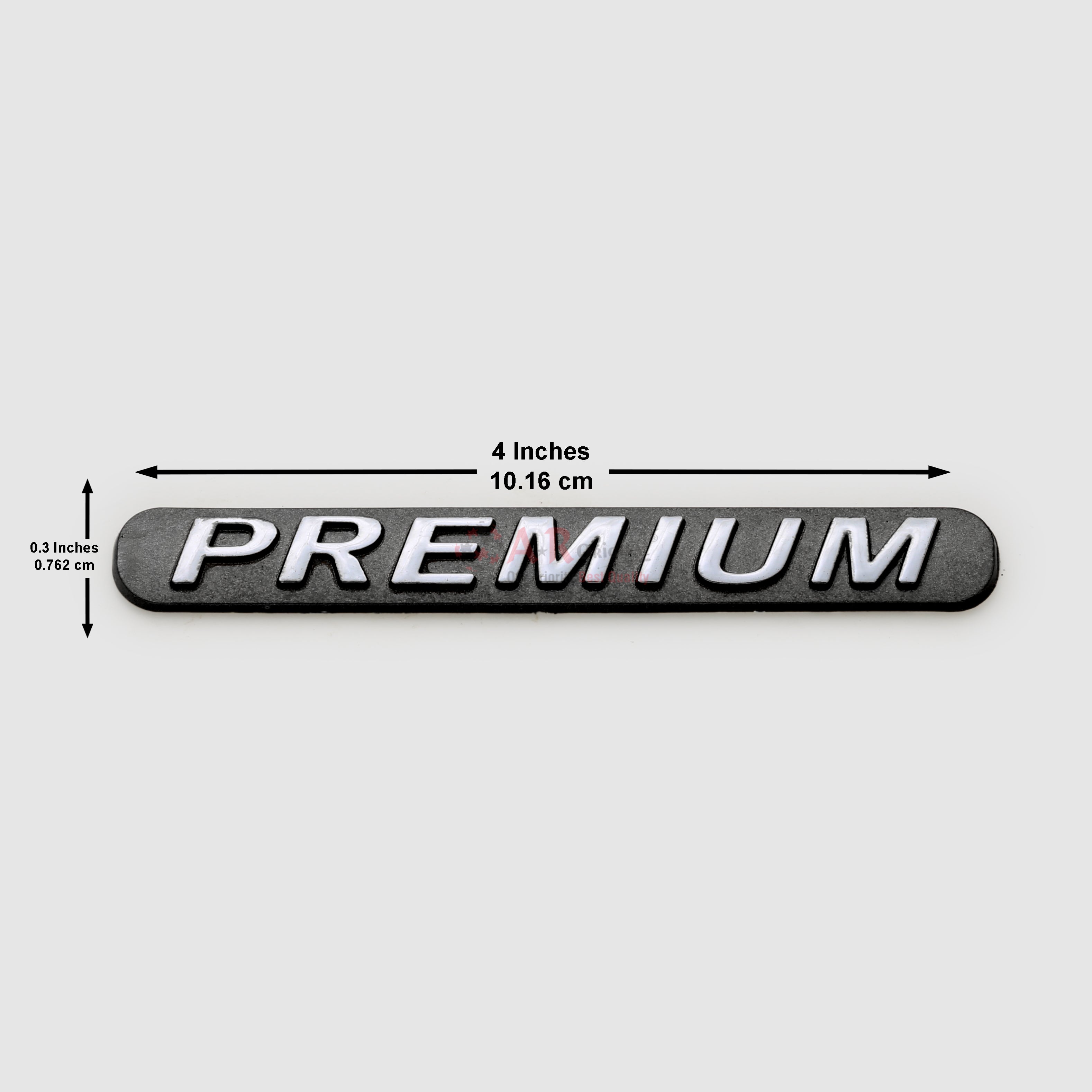 Premium Emblem 0.3x4inch-0.75x10cm Mark X Black Chrome IP Badge