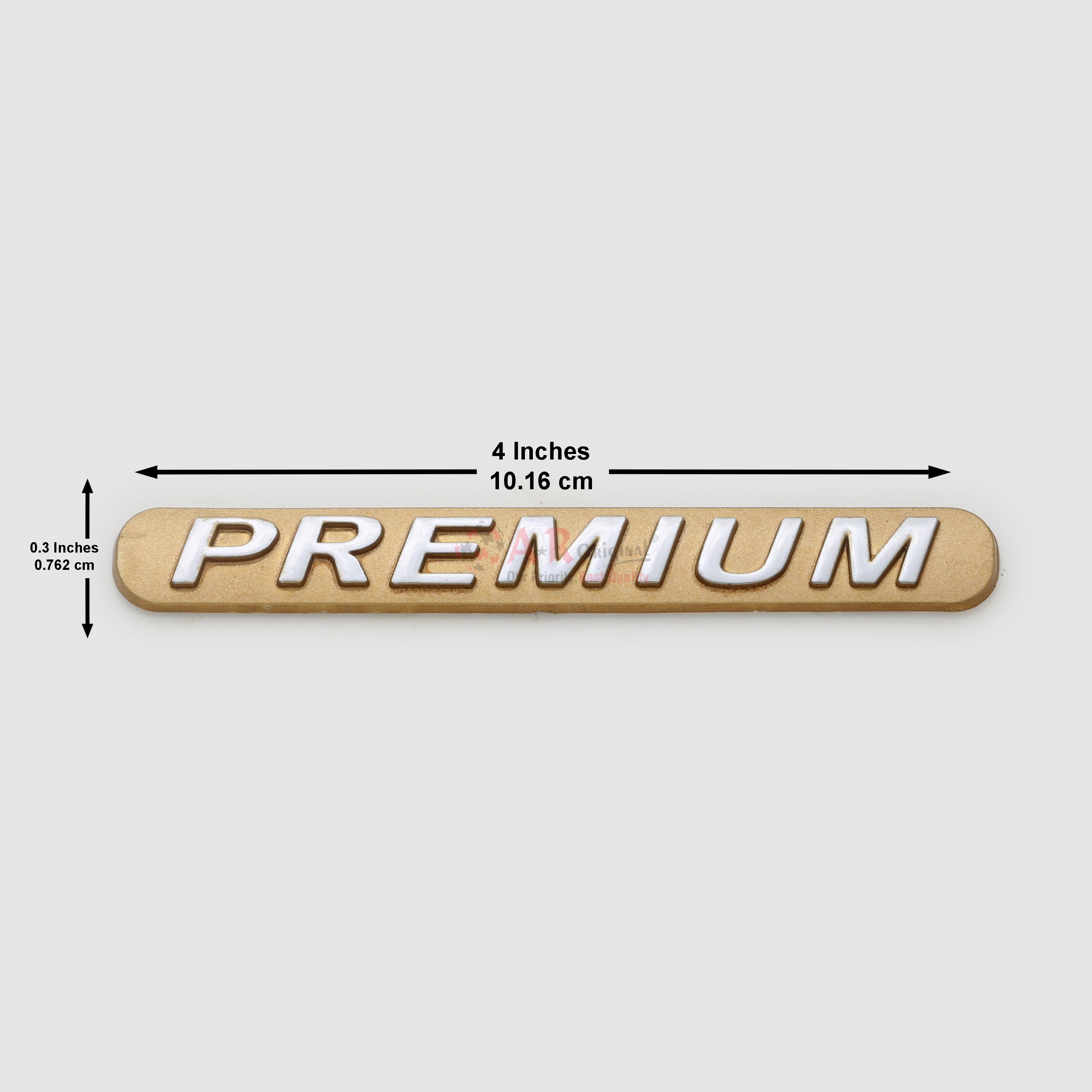 Premium Emblem 0.3x4inch-0.75x10cm Mark X Golden Chrome IP Badge