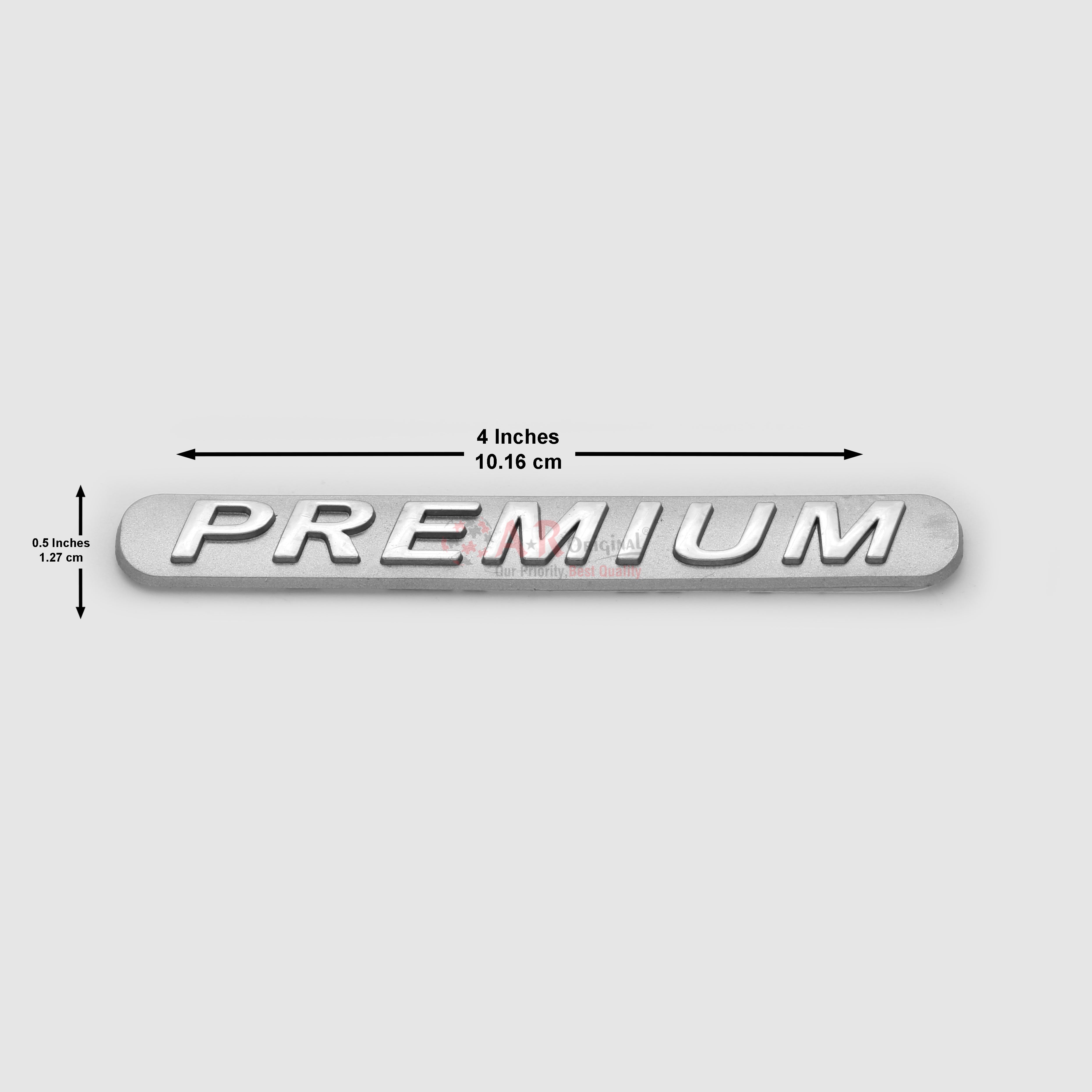 Premium Emblem 0.3x4inch-0.75x10cm Mark X Silver Chrome IP Badge