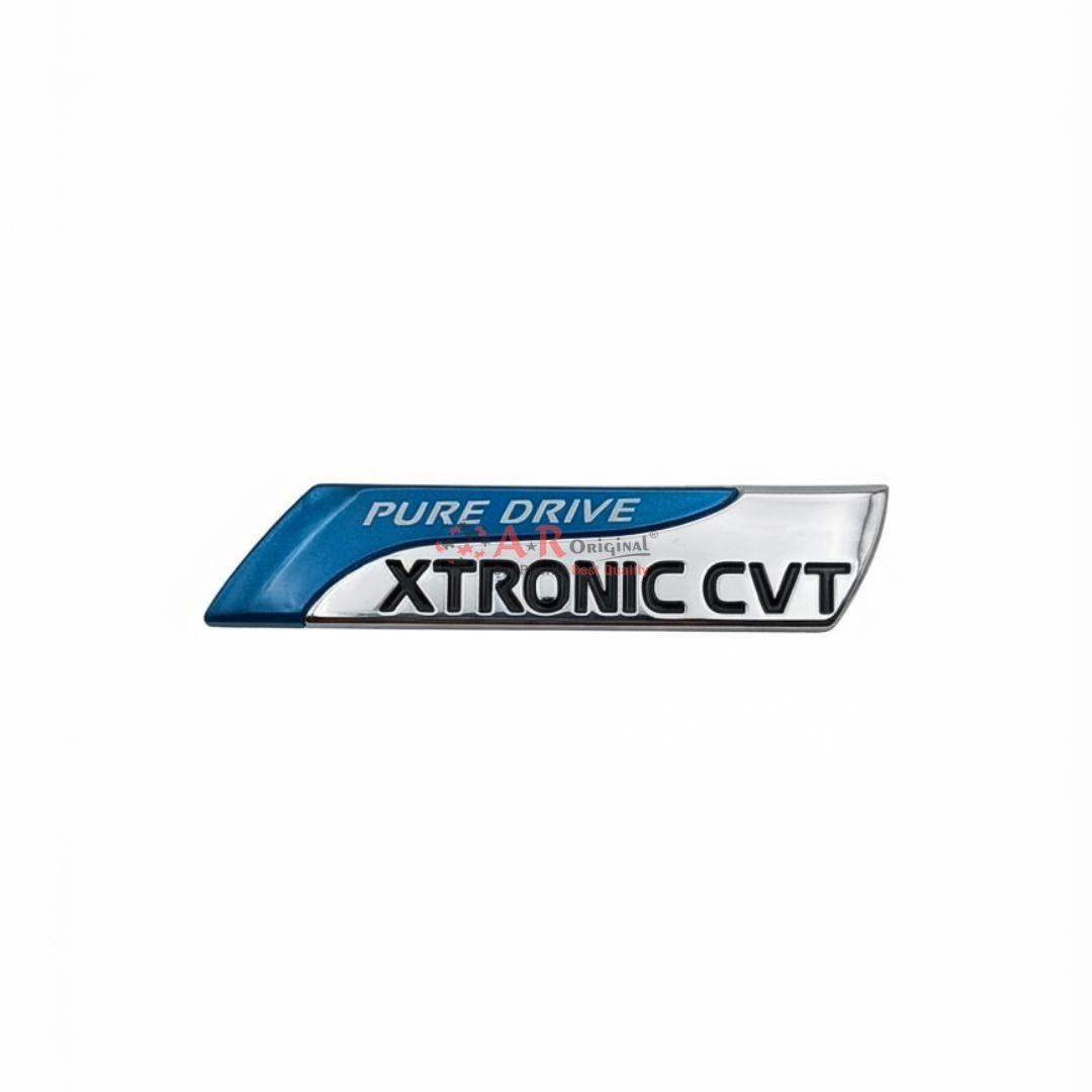 Pure Drive Xtronic Cvt Emblem 3.4x12.5cm Chrome IP Badge