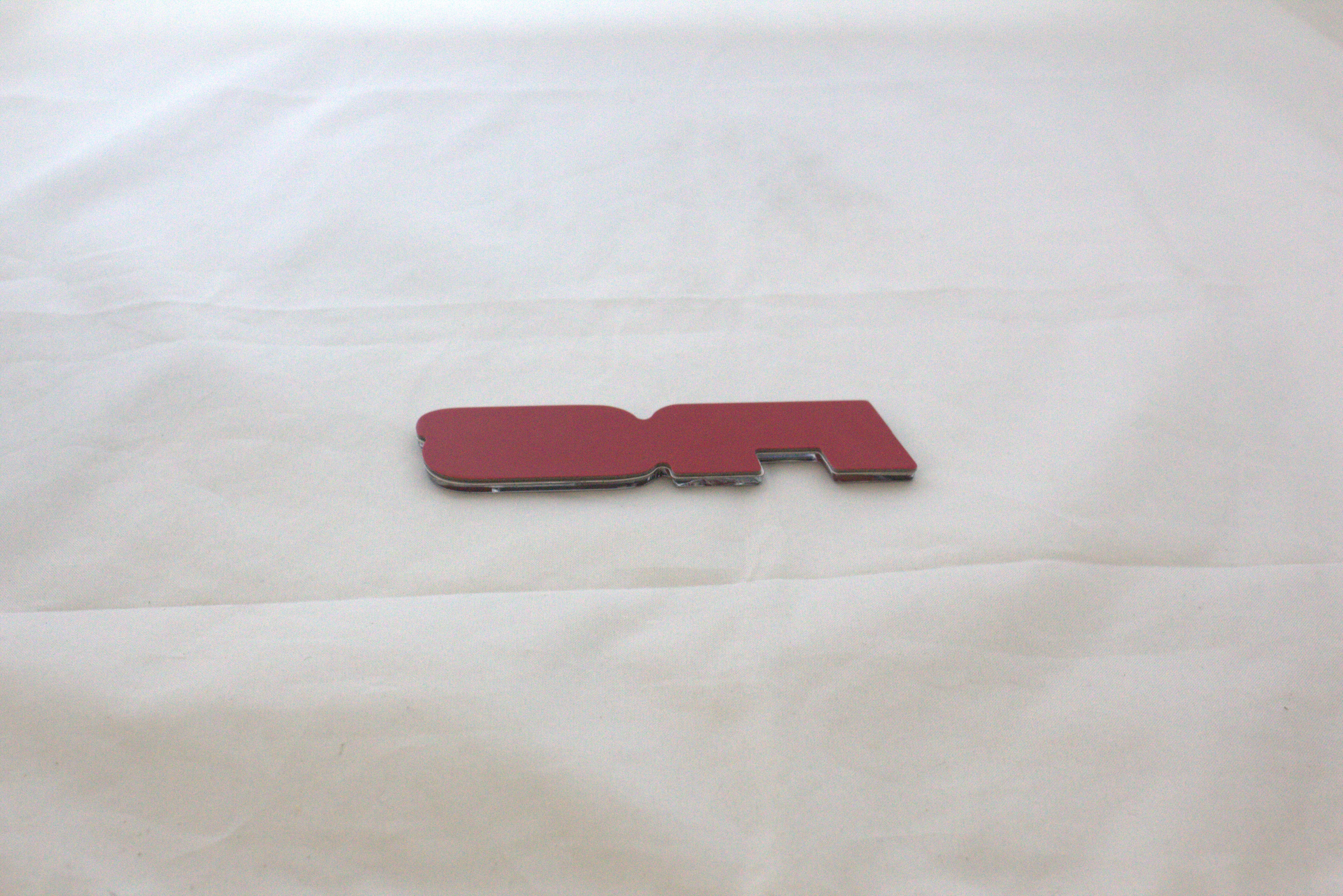 RS Emblem Mugen Style Big 1x4inch-2.5x10cm Glass IP Badge
