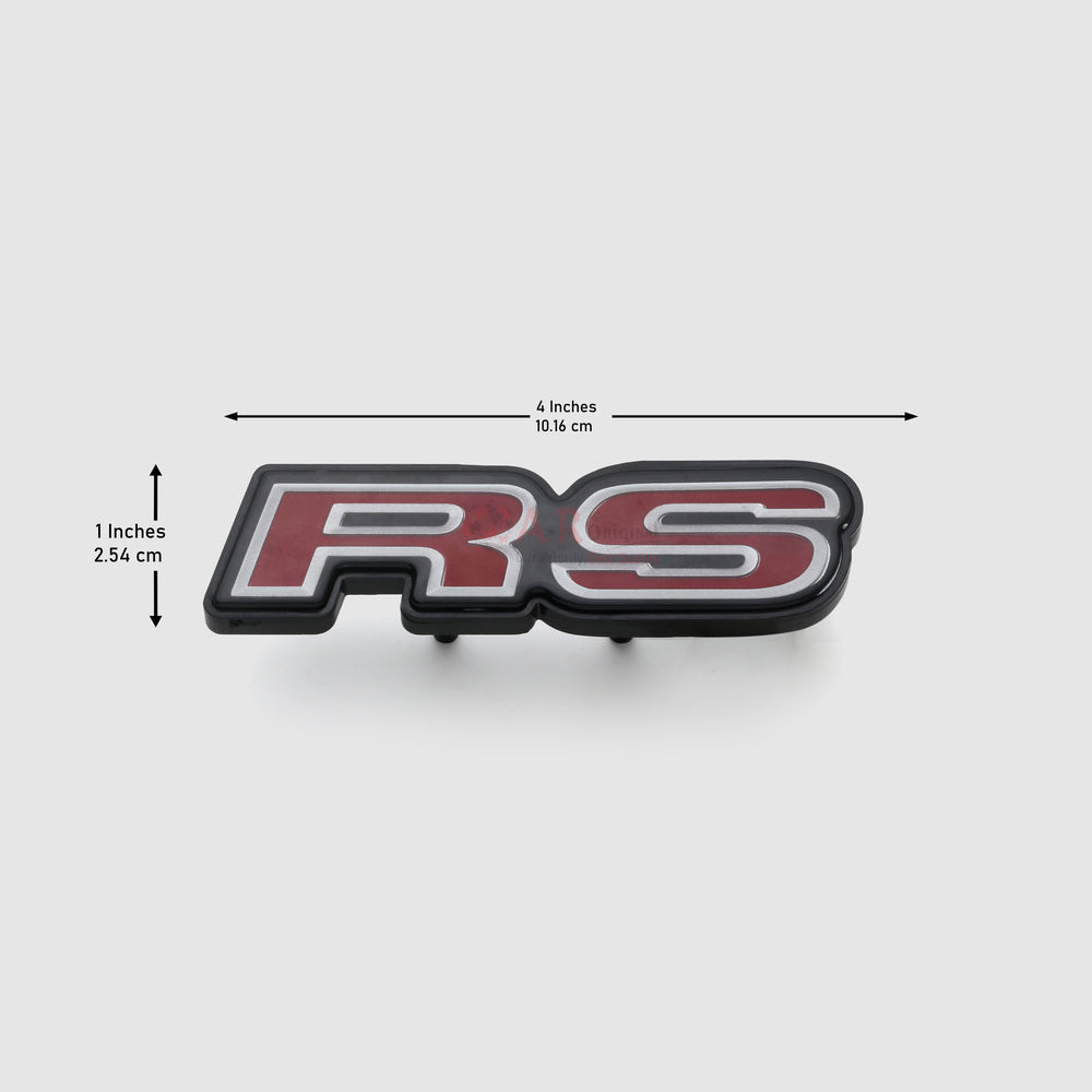 RS Mugen Style OEM Clip Fit Big Glass 1x4inch-2.5x10cm IP Badge (2)
