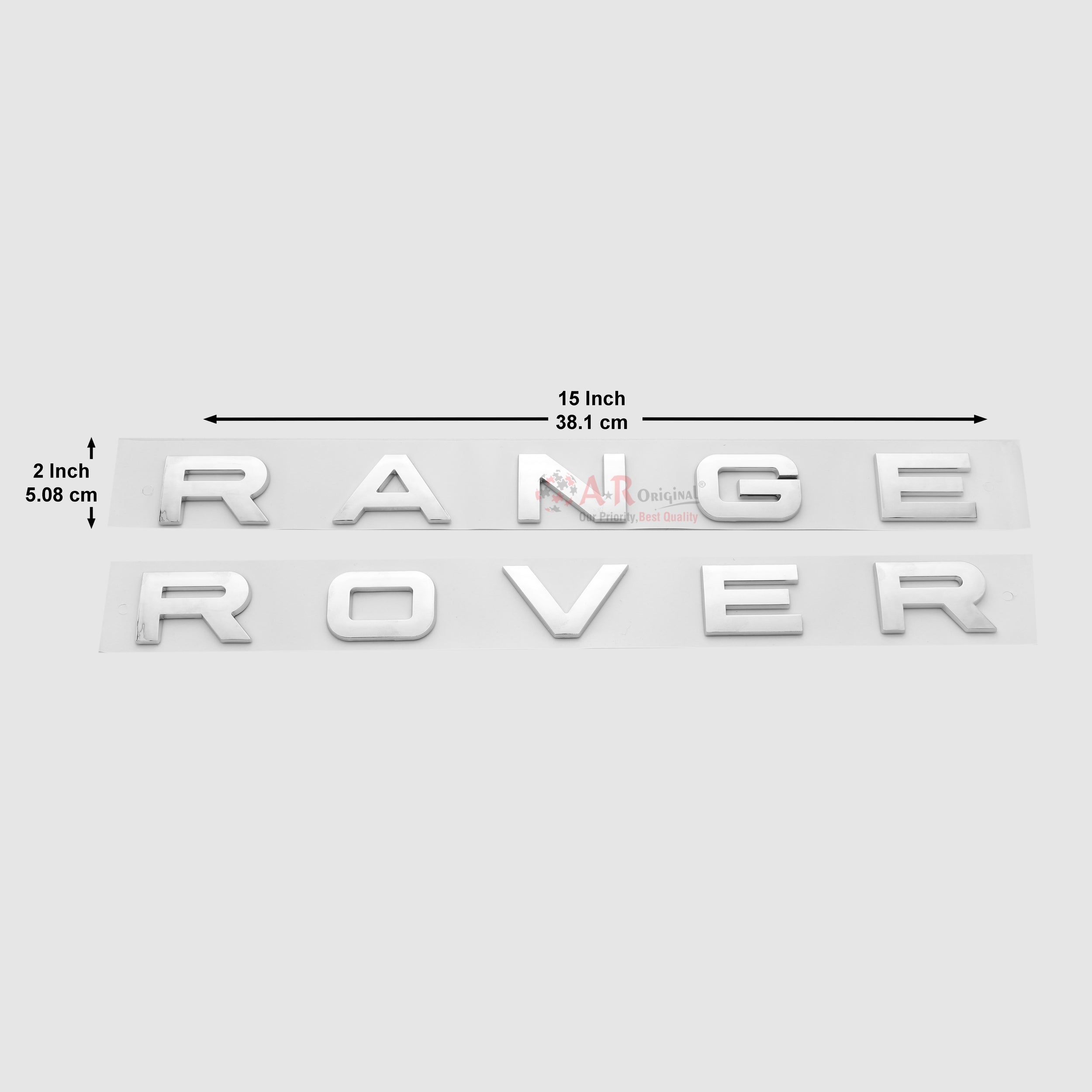 Range Rover Emblem 2x29inch-5x75cm Chrome IP Badge (2)