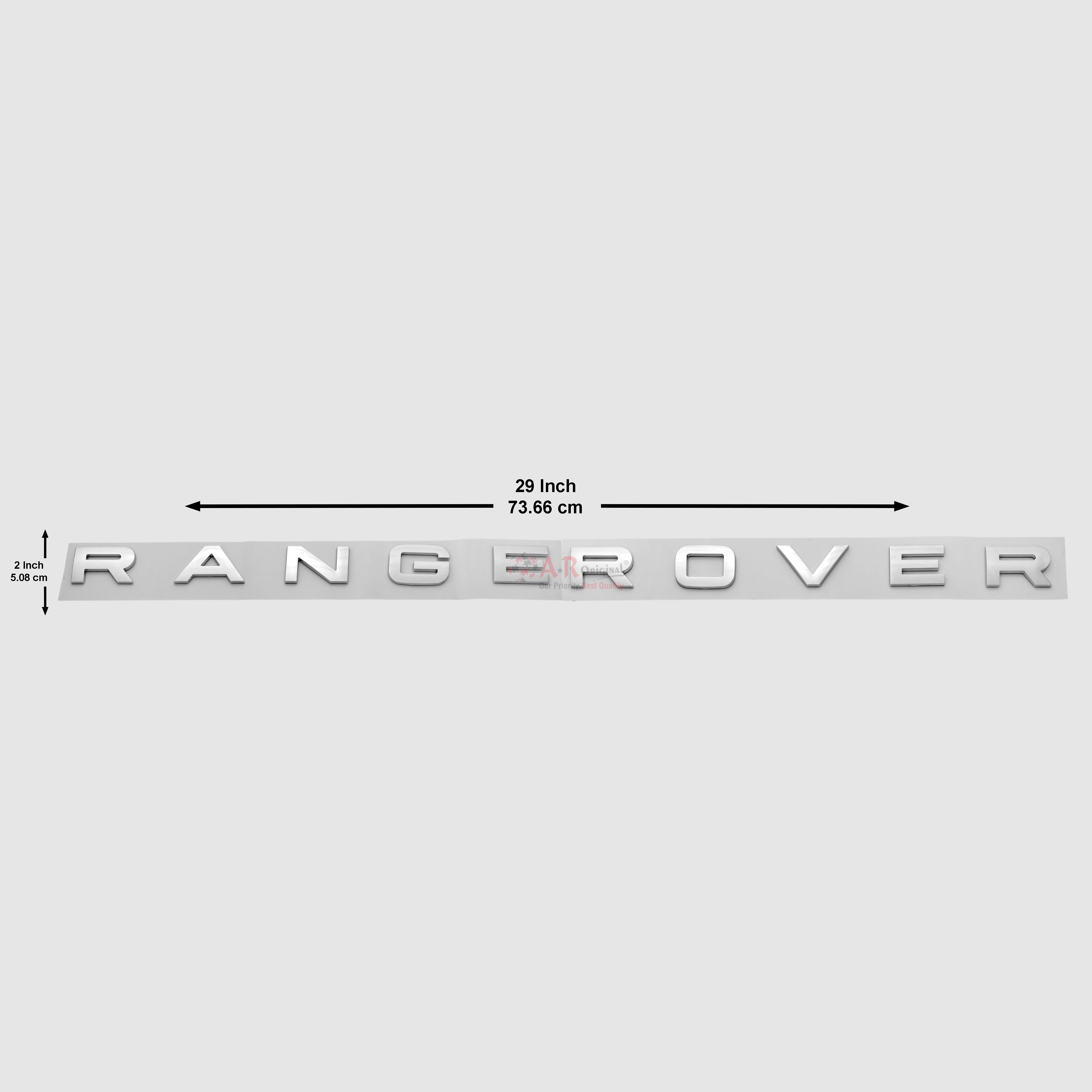 Range Rover Emblem 2x29inch-5x75cm Chrome IP Badge (2)
