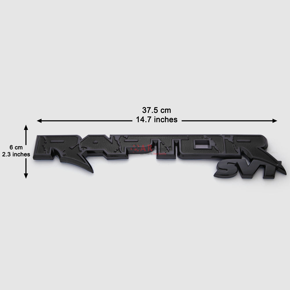 RaptorSvt Emblem 6x37cm Black IP Badge