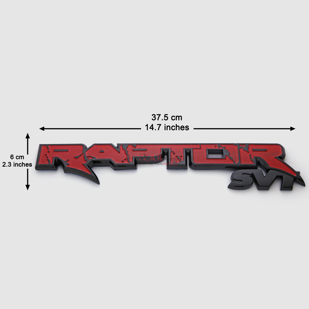 RaptorSvt Emblem 6x37cm Red Black IP Badge